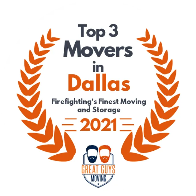 Top 3 Movers in Dallas, TX 2021 award