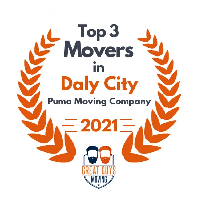 Top 3 Movers in Daly City, CA 2021 award