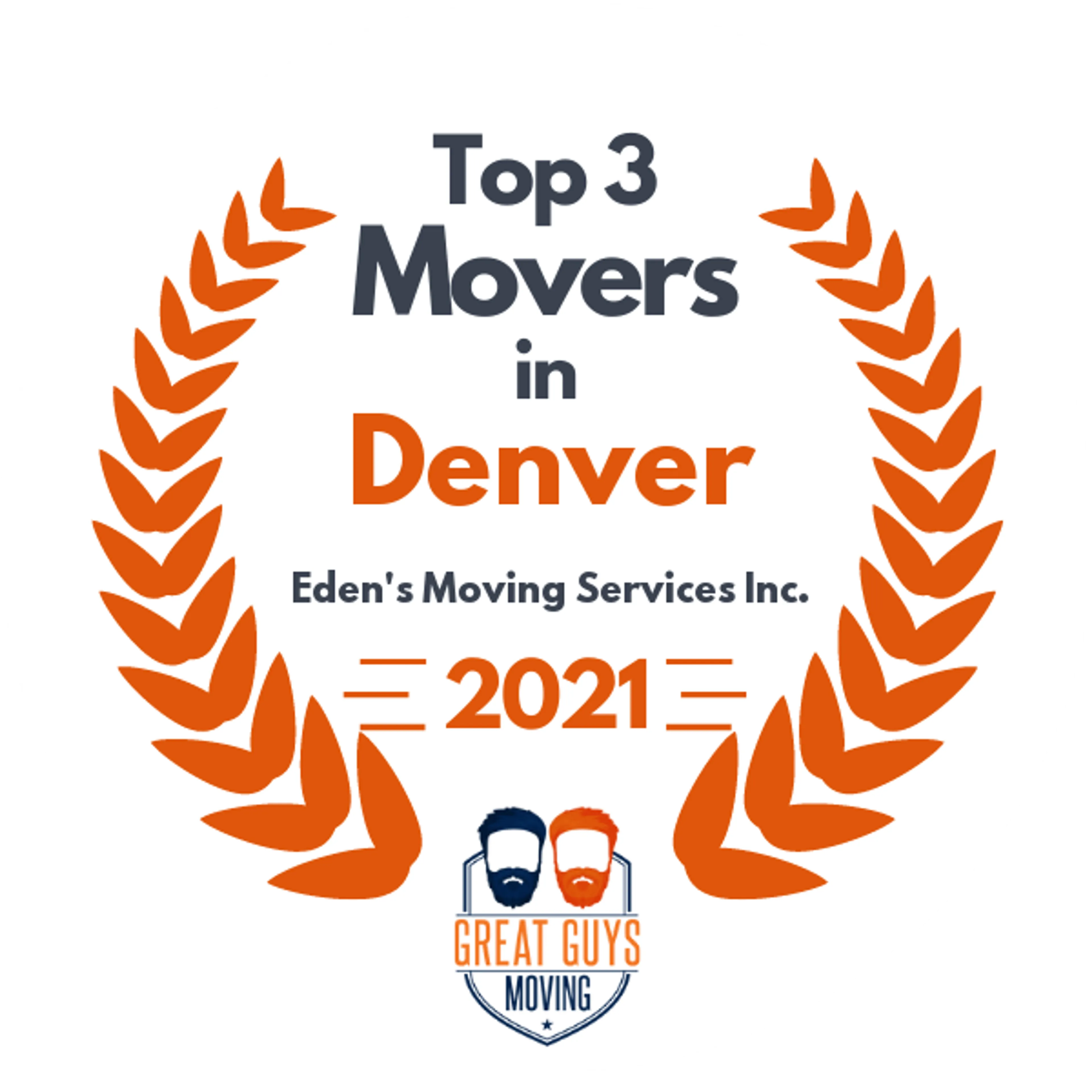 Top 3 Movers in Denver, CO 2021 award