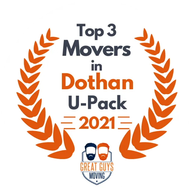 Top 3 Movers in Dothan, AL 2021 award