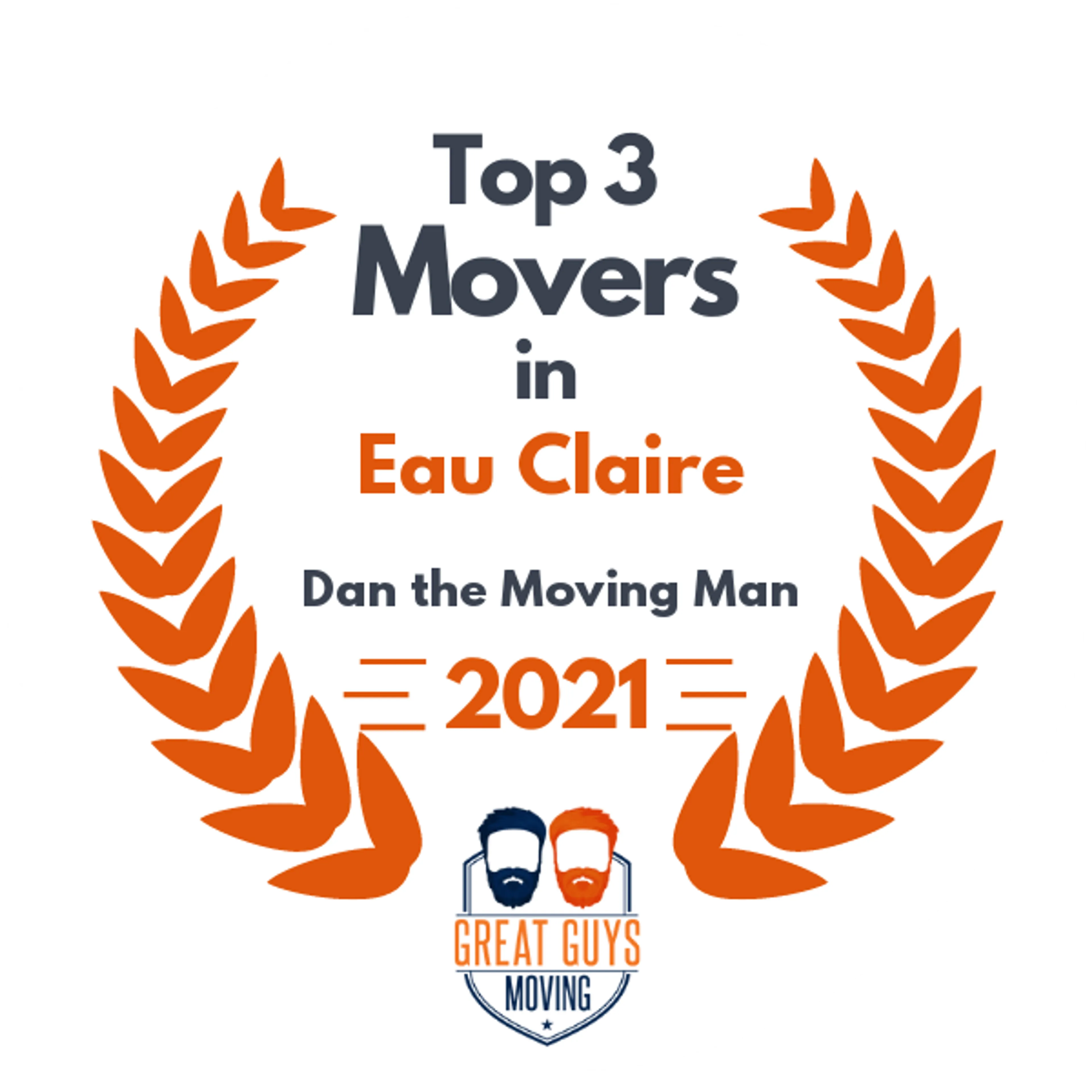 Top 3 Movers in Eau Claire, WI 2021 award