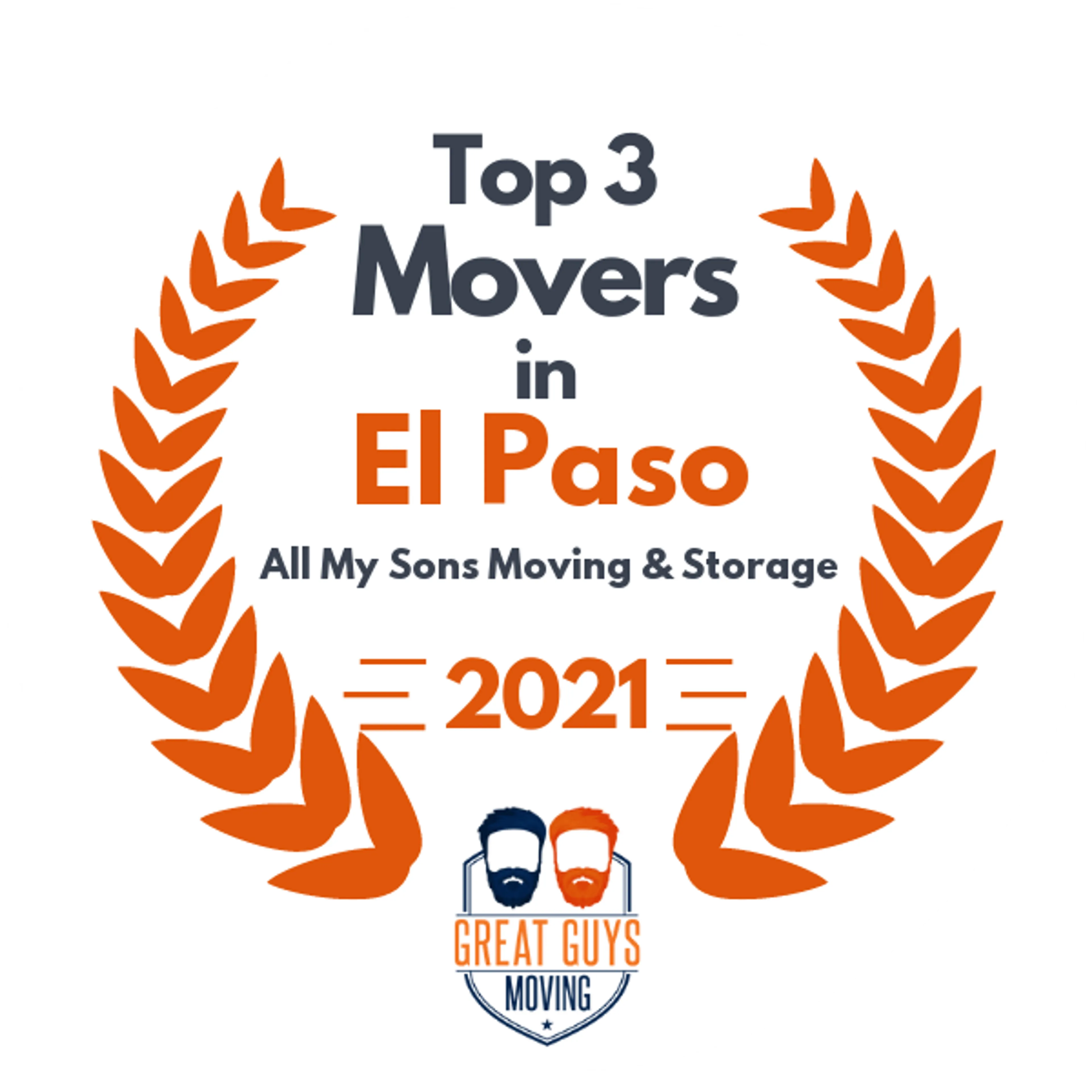 Top 3 Movers in El Paso, TX 2021 award