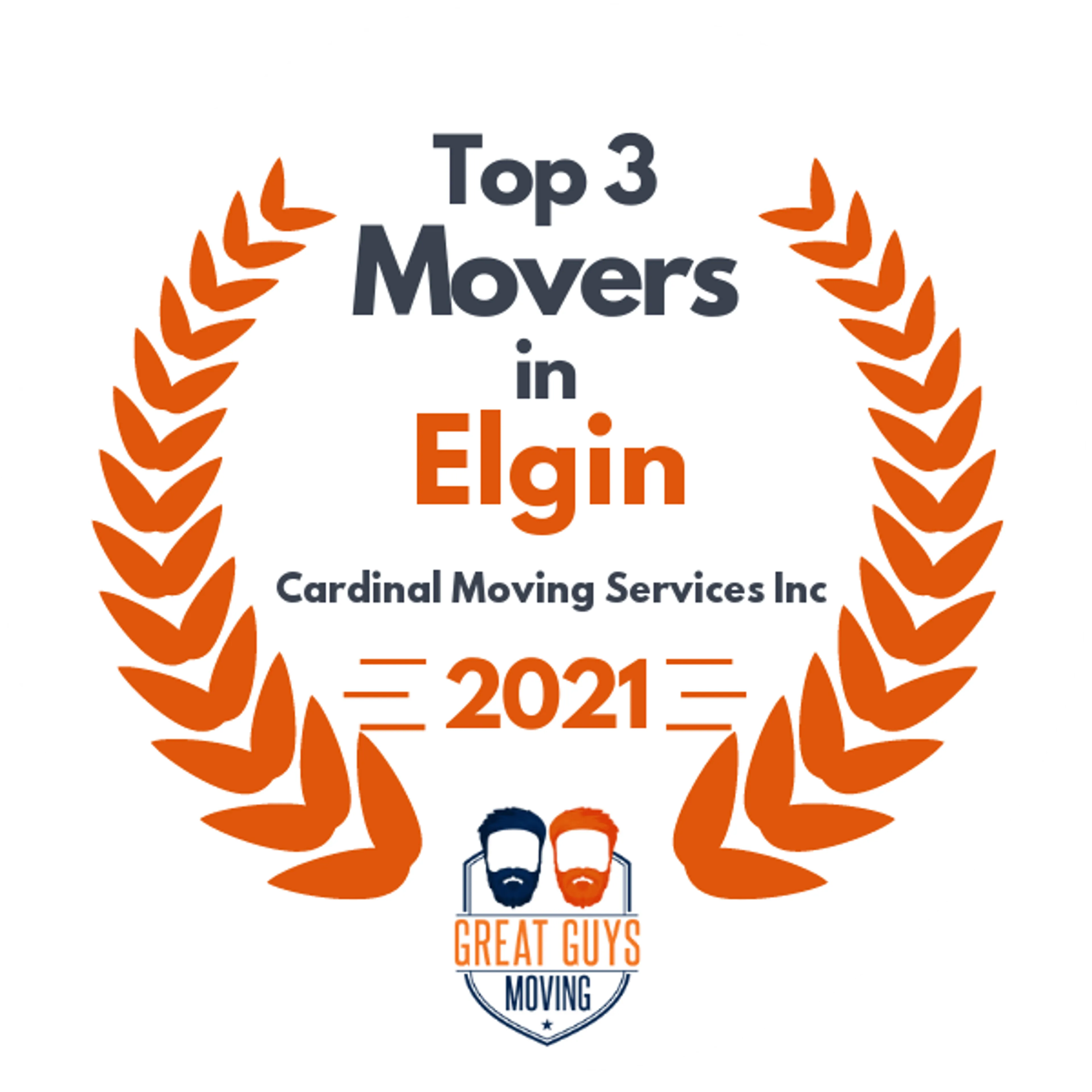 Top 3 Movers in Elgin, IL 2021 award