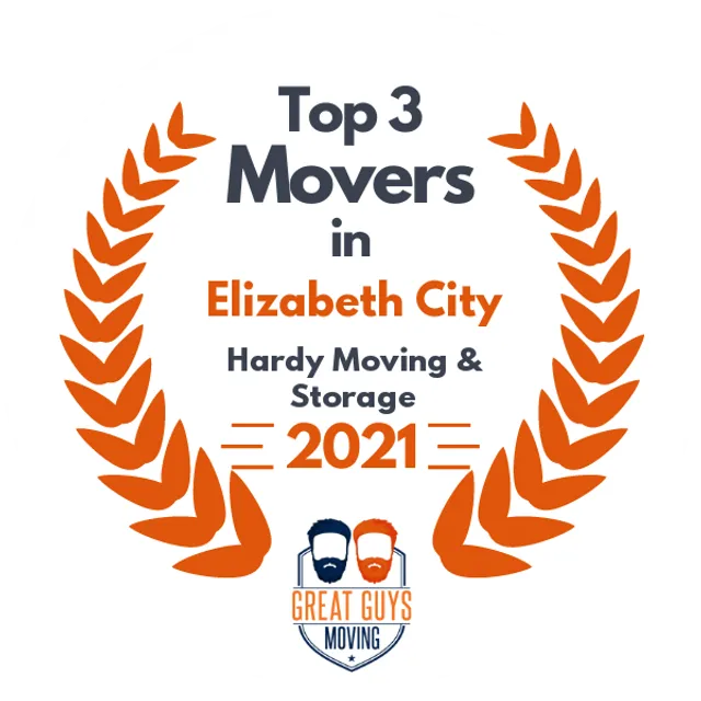 Top 3 Movers in Elizabeth City, NC 2021 award