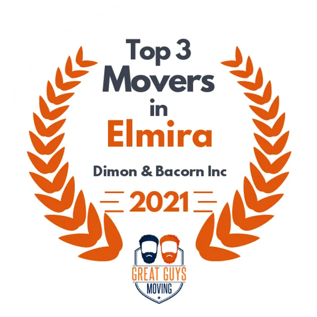 Top 3 Movers in Elmira, NY 2021 award