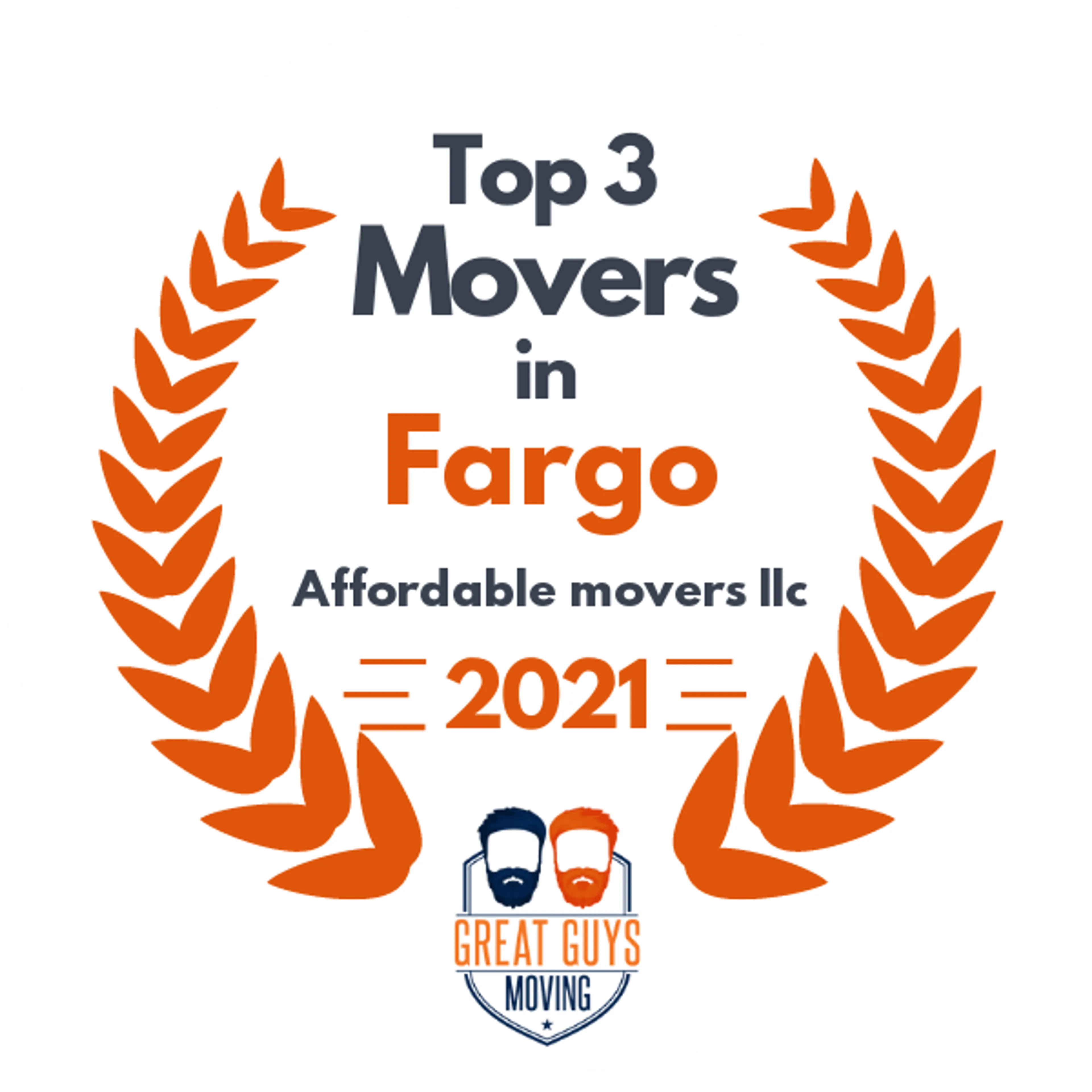 Top 3 Movers in Fargo, ND 2021 award
