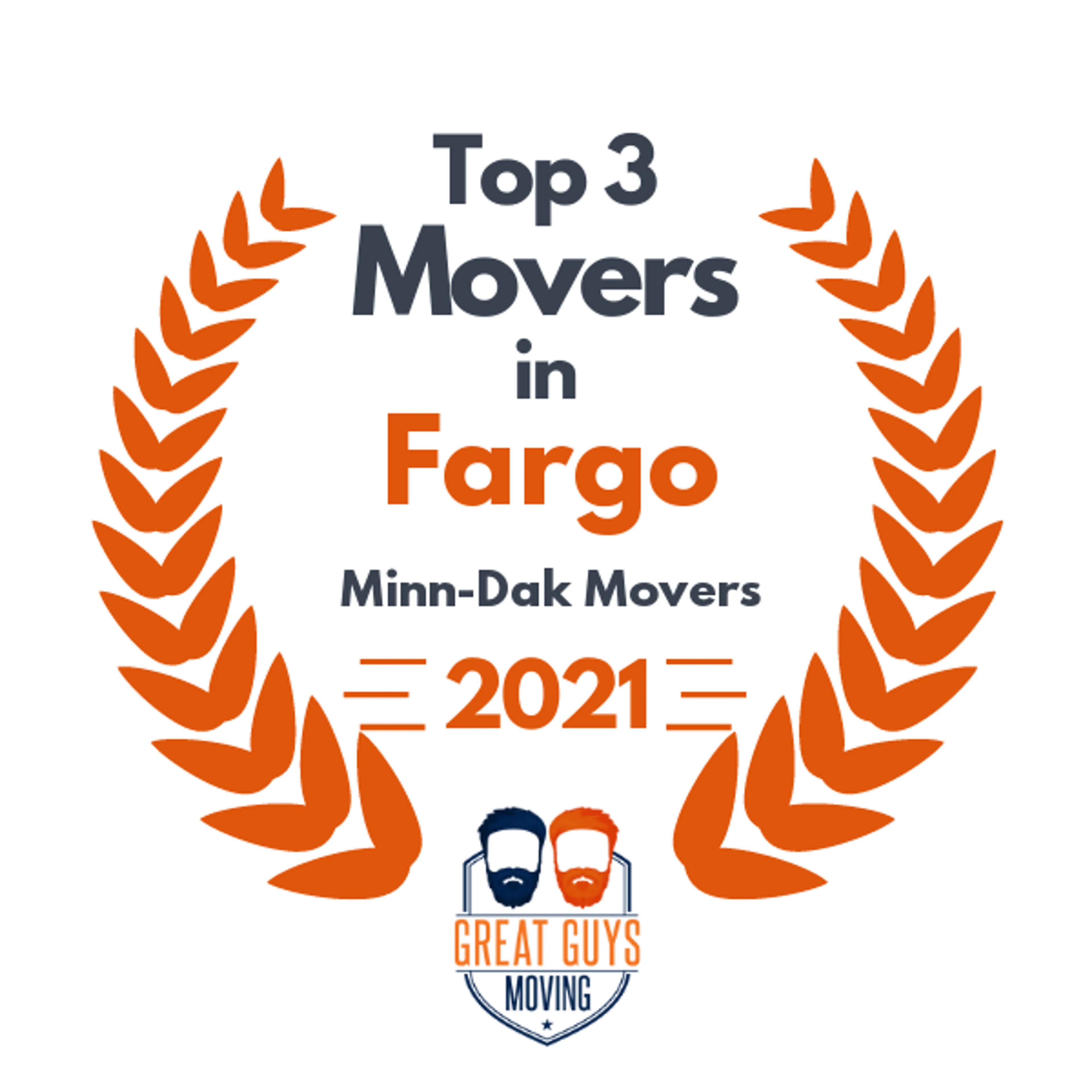 Top 3 Movers in Fargo, ND 2021 award