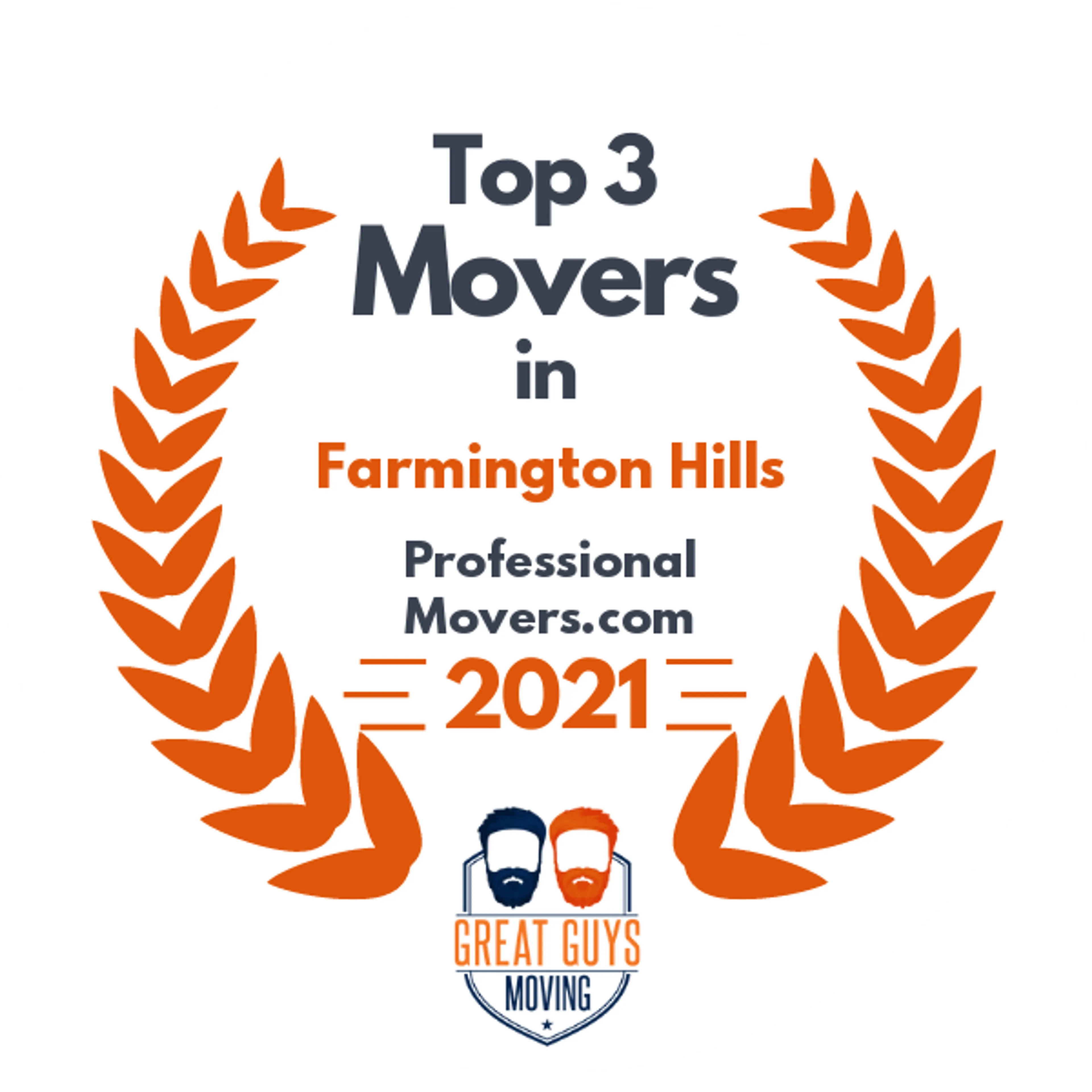 Top 3 Movers in Detroit, MI 2021 award