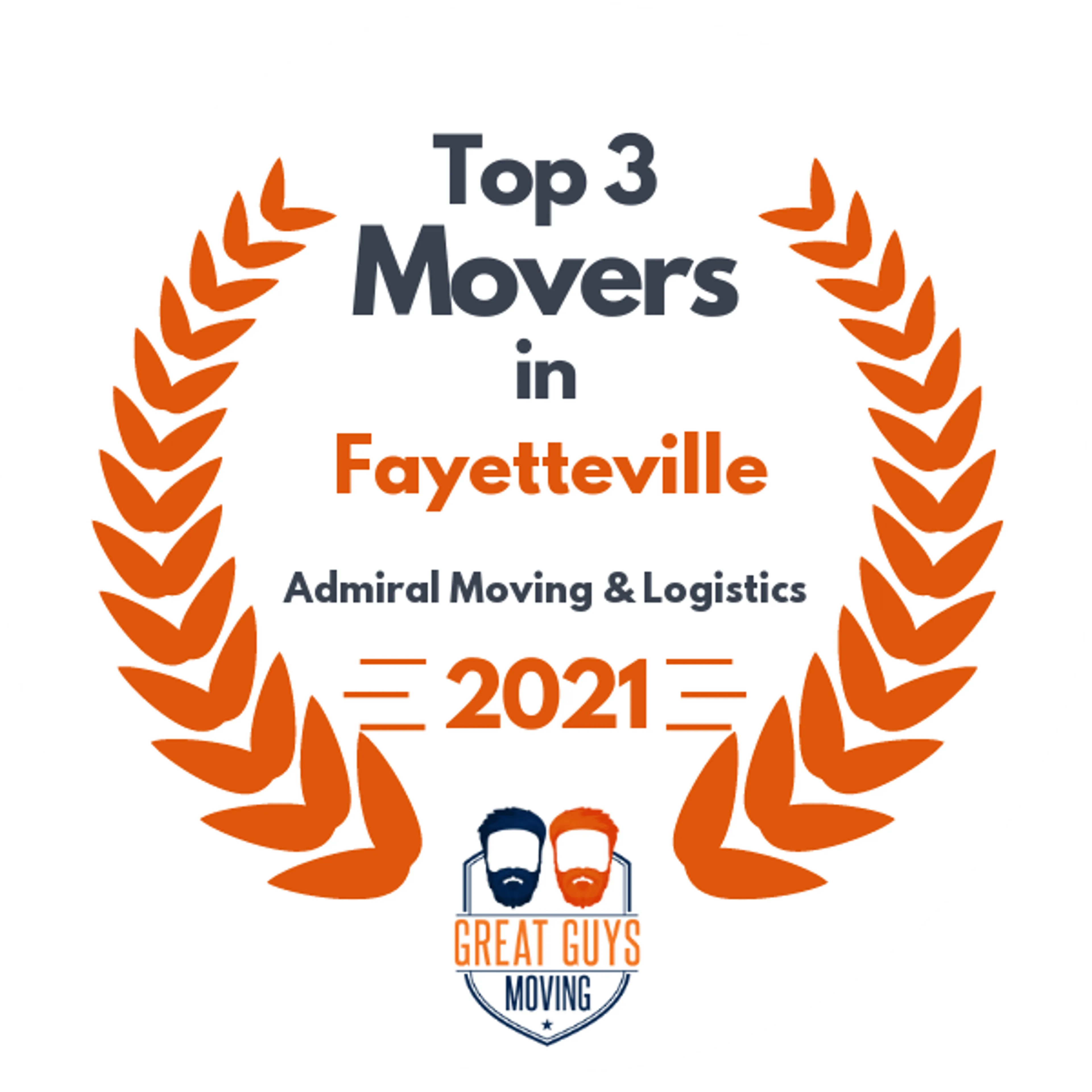 Top 3 Movers in Fayetteville, AR 2021 award