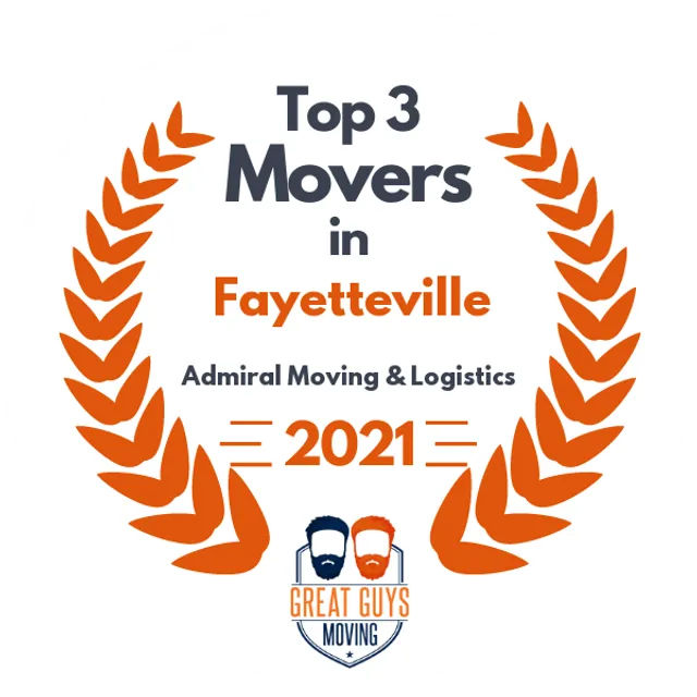 Top 3 Movers in Fayetteville, AR 2021 award