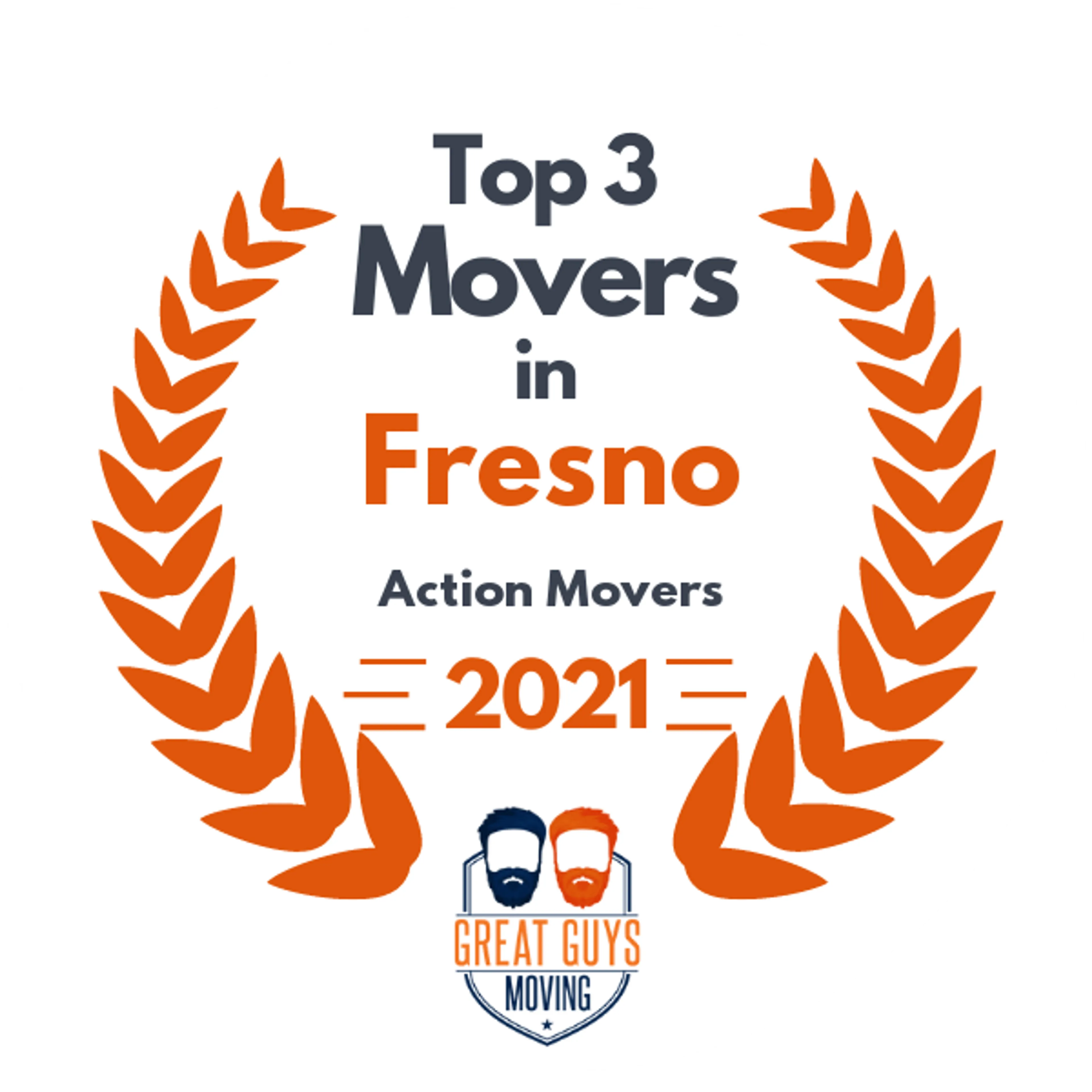 Top 3 Movers in Fresno, CA 2021 award