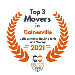 top 3 ranked movers in gainesville 2021 college hunks hauling junk and moving image