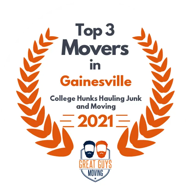 Top 3 Movers in Athens, GA 2021 award