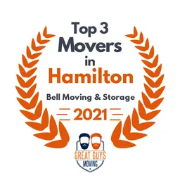 top 3 ranked movers in hamilton 2021 bell moving storage image