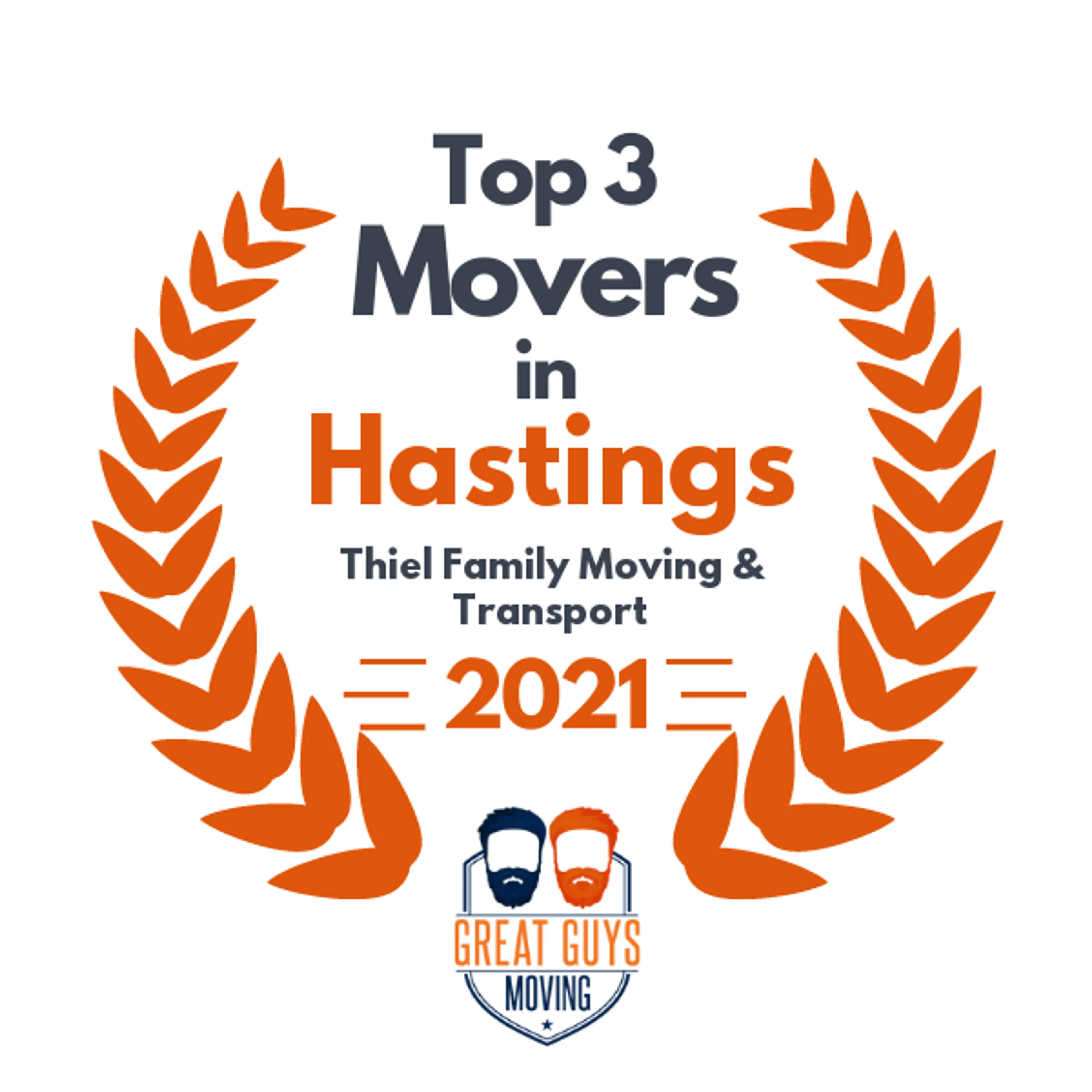 Top 3 Movers in Grand Island, NE 2021 award
