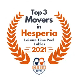 top 3 ranked movers in hesperia 2021 leisure time pool tables image