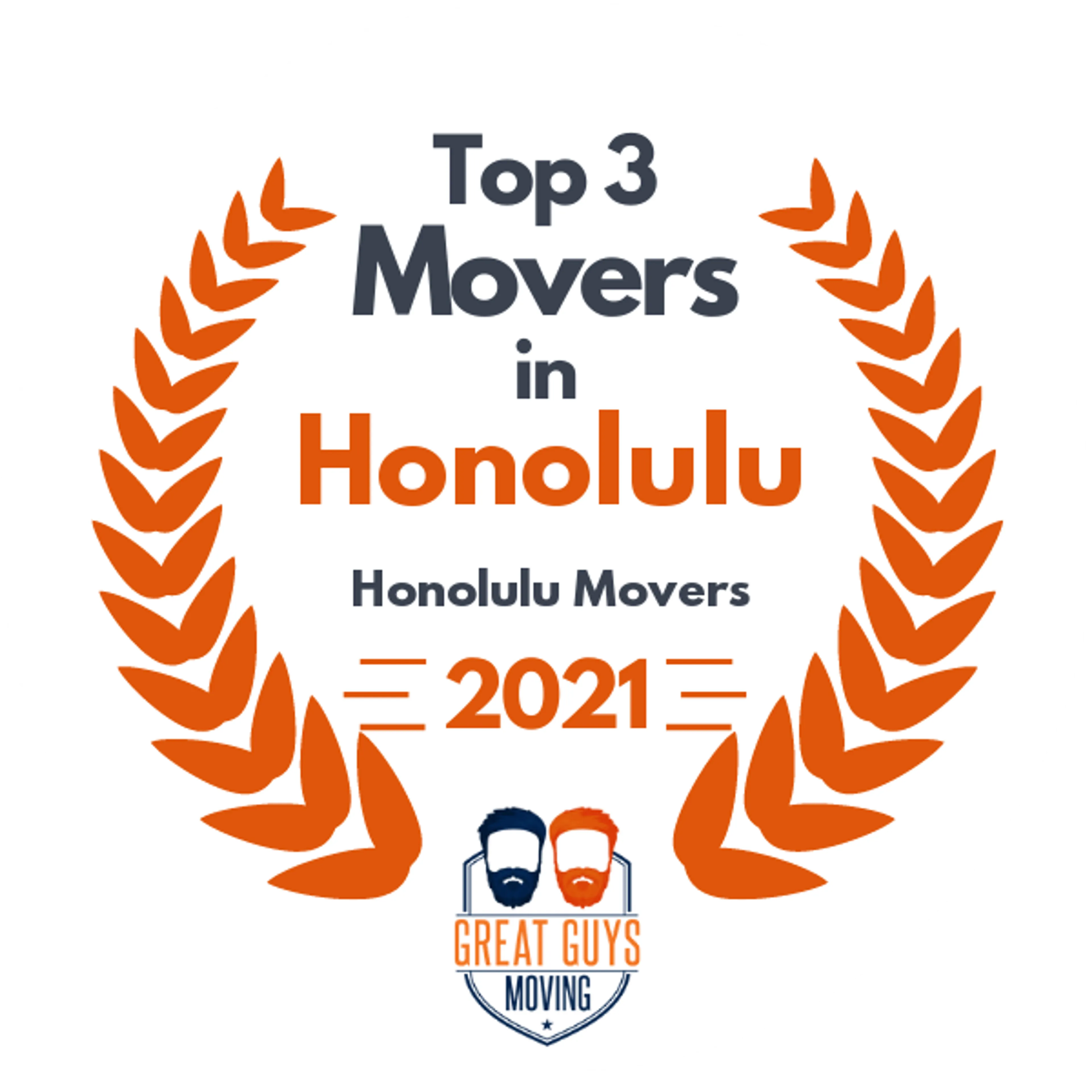 Top 3 Movers in Honolulu, HI 2021 award
