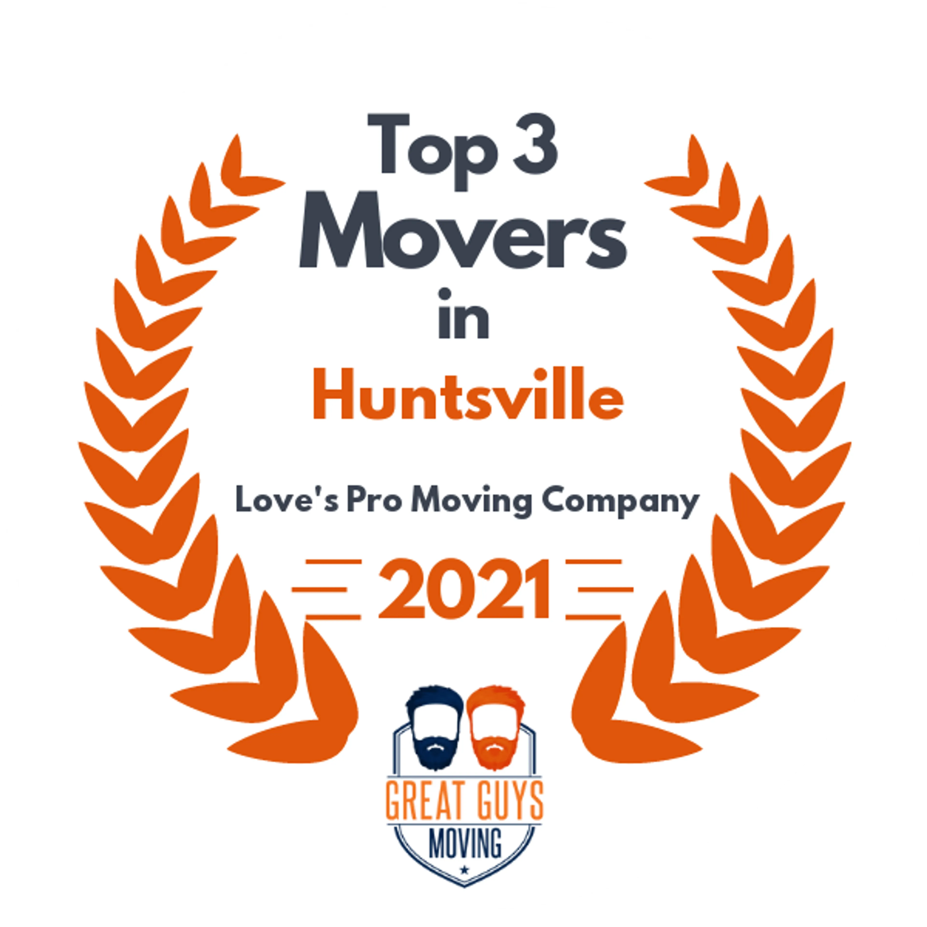 Top 3 Movers in Pasadena, TX 2021 award