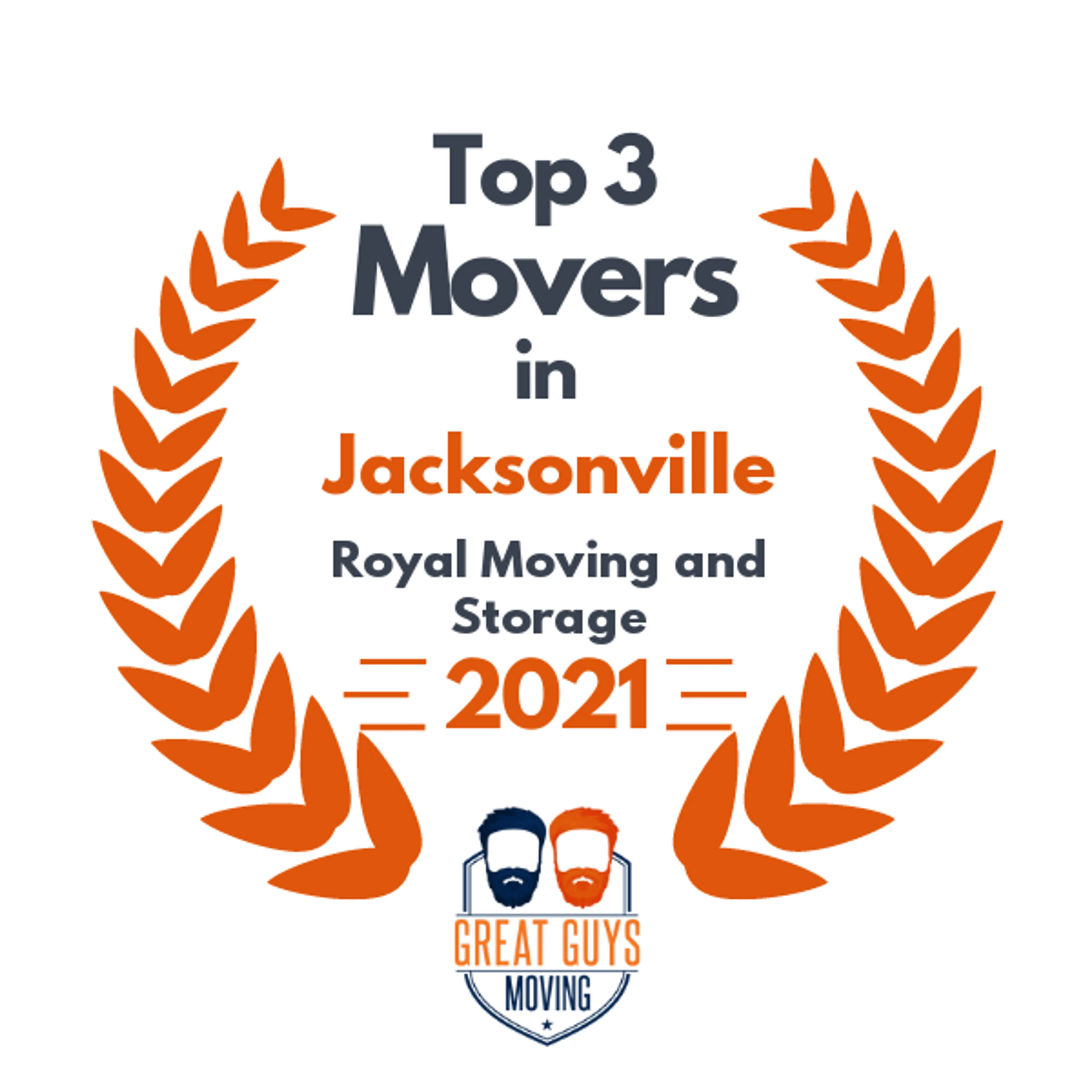 Top 3 Movers in Jacksonville, FL 2021 award