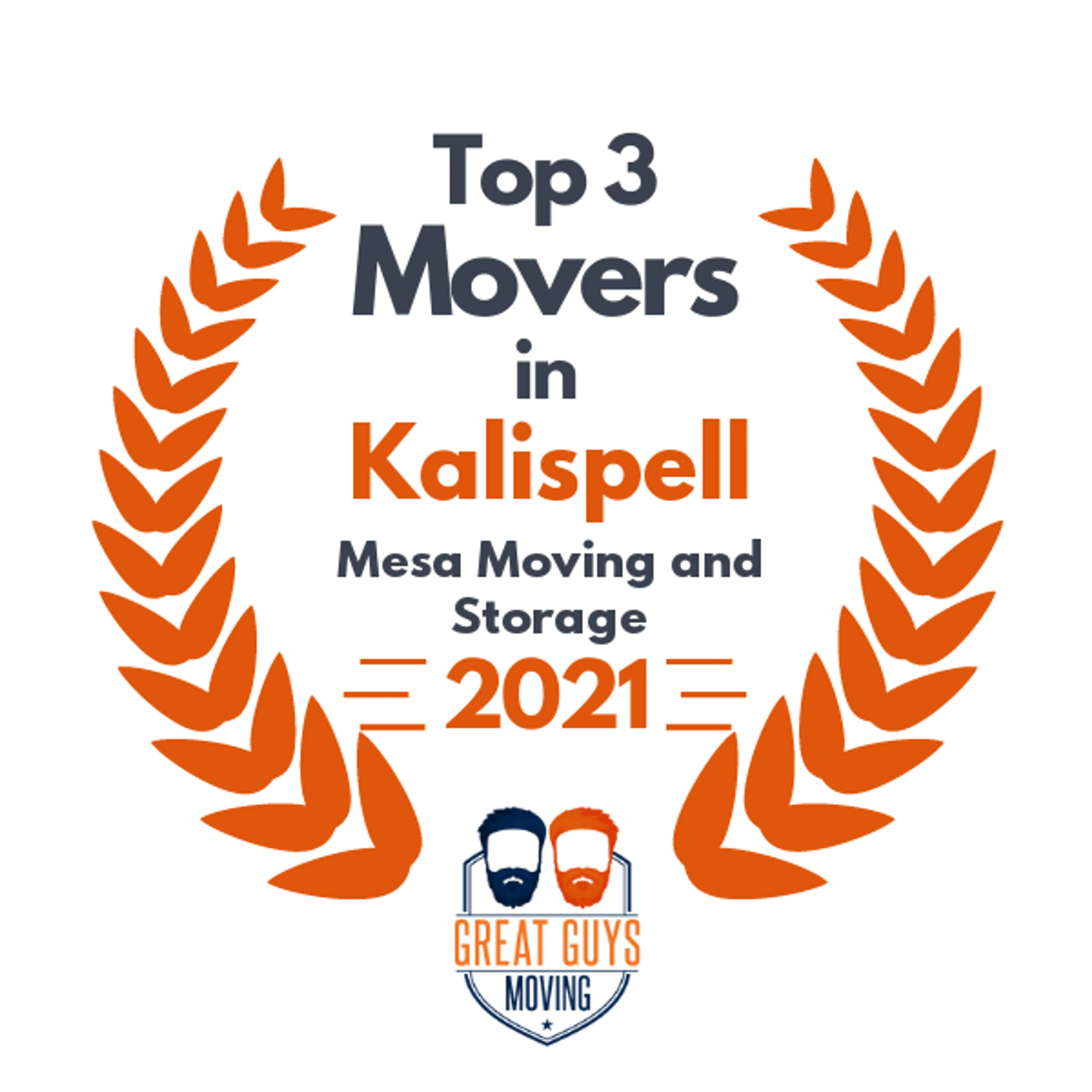 Top 3 Movers in Kalispell, MT 2021 award