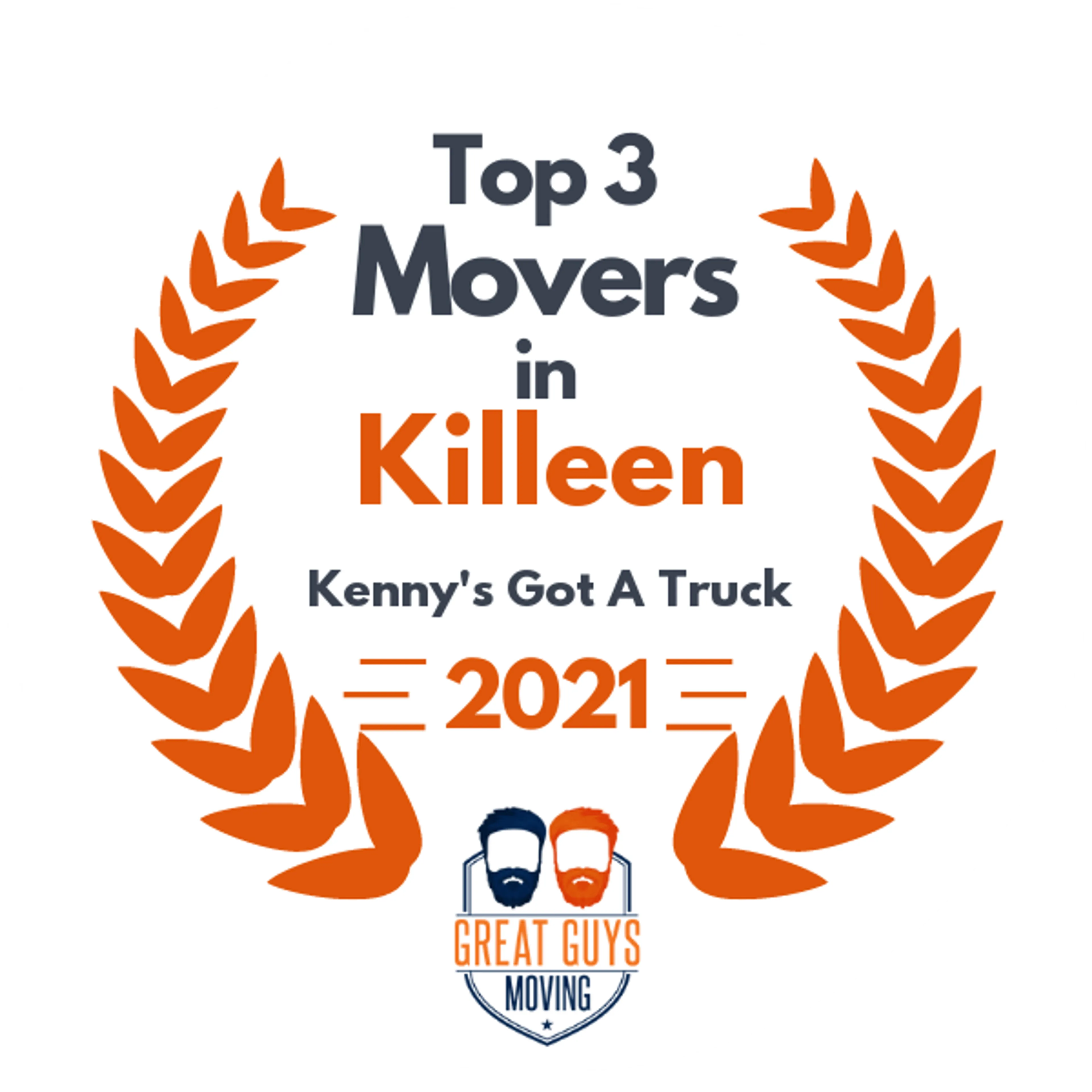 Top 3 Movers in Killeen, TX 2021 award
