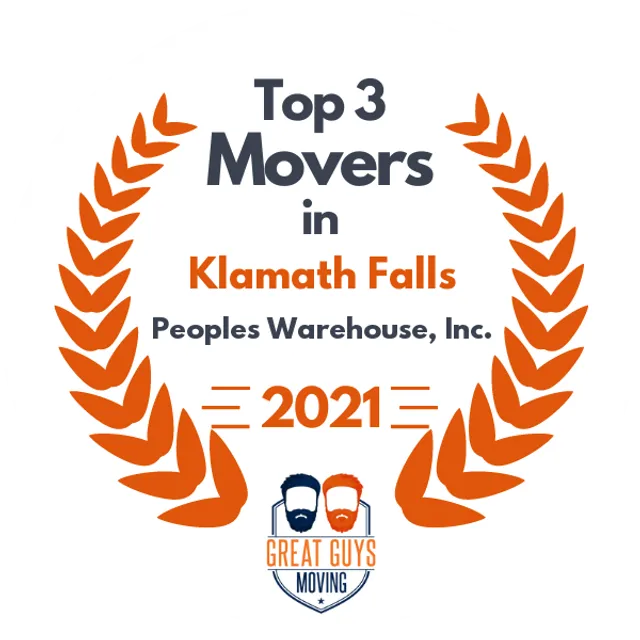 Top 3 Movers in Klamath Falls, OR 2021 award