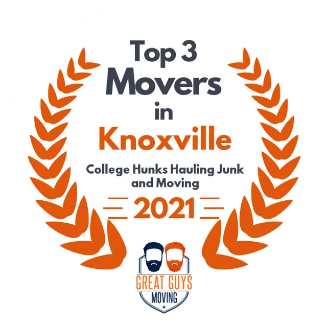 Top 3 Movers in Knoxville, TN 2021 award