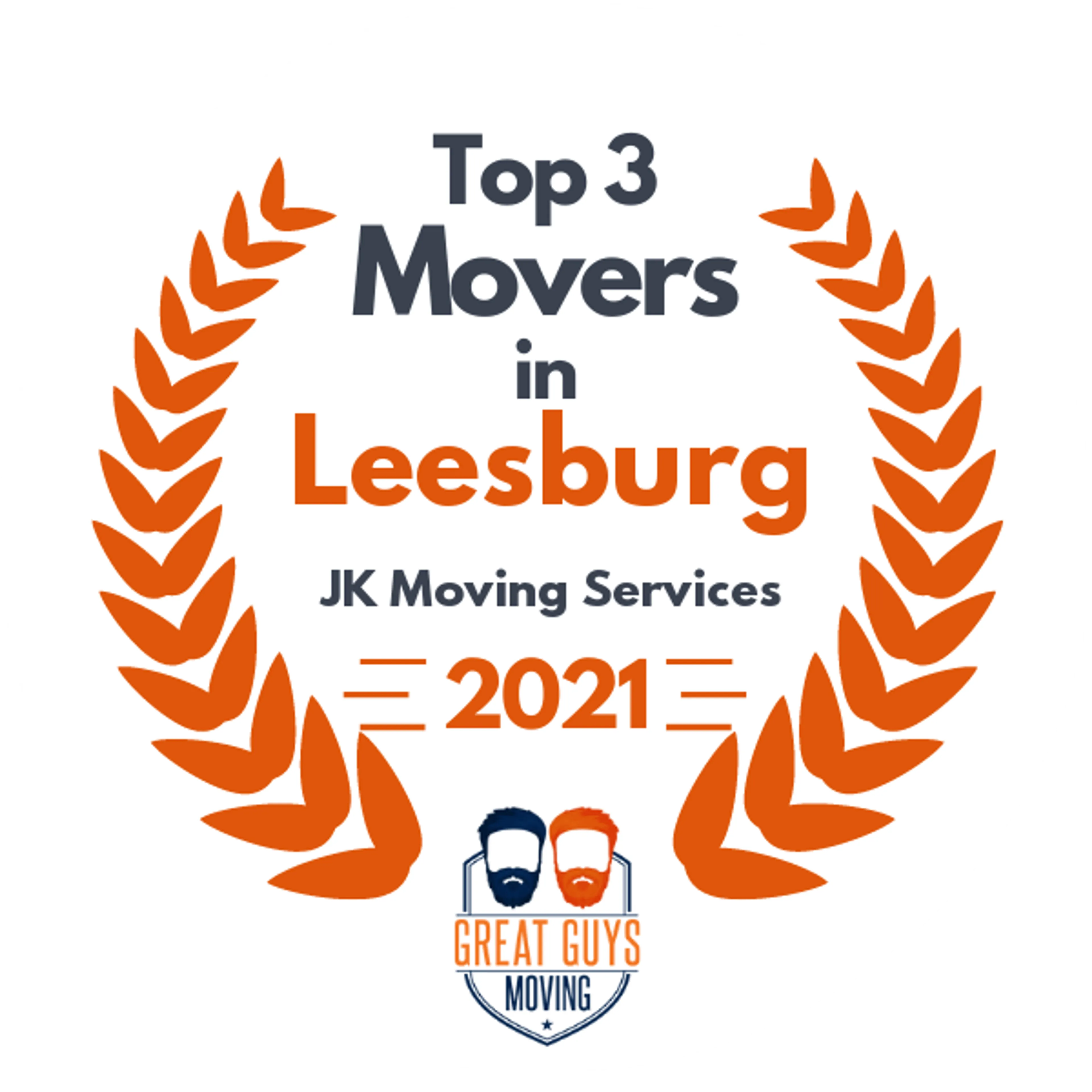 Top 3 Movers in Washington DC, DC 2021 award