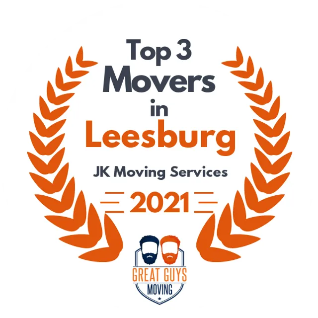 Top 3 Movers in Washington DC, DC 2021 award