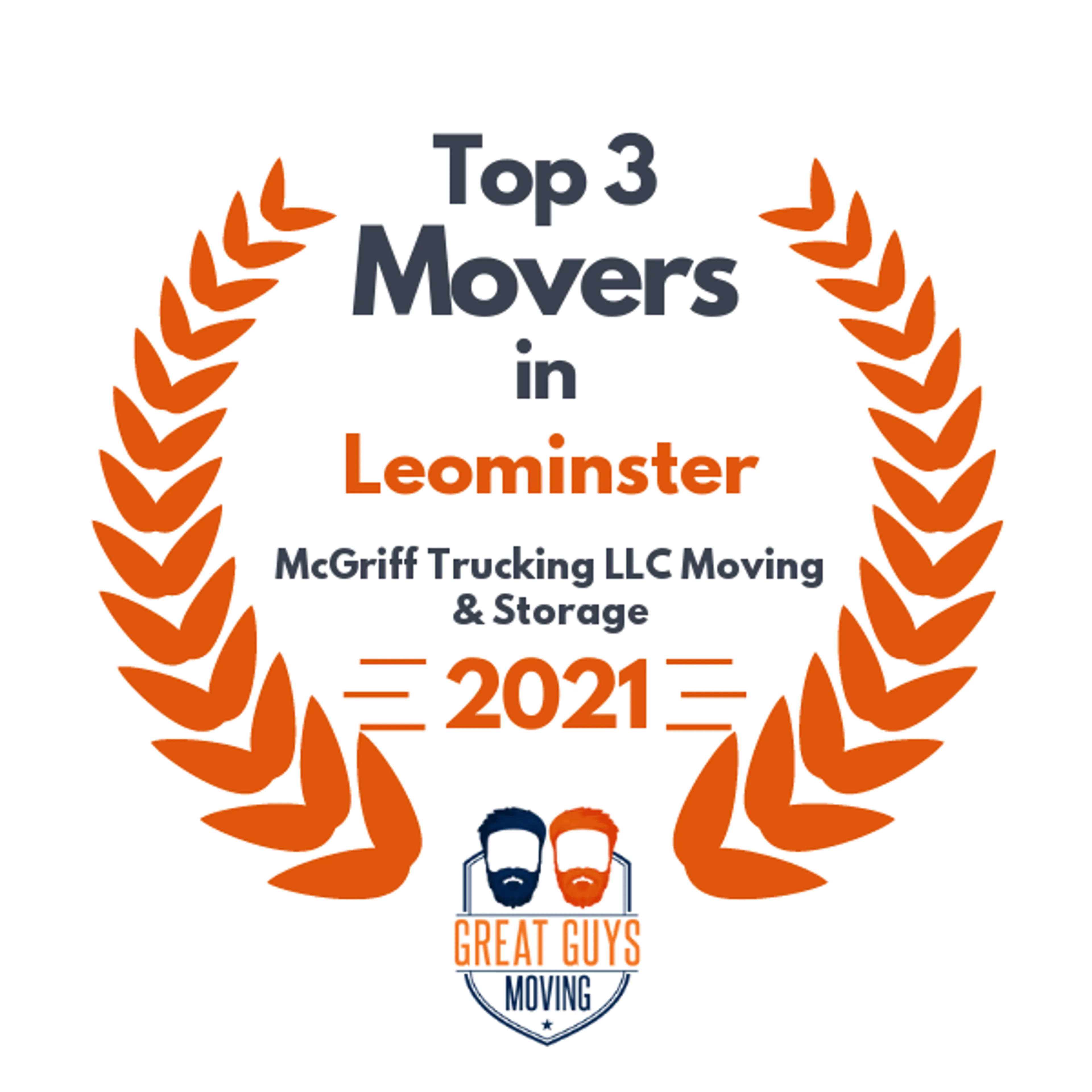 Top 3 Movers in Worcester, MA 2021 award