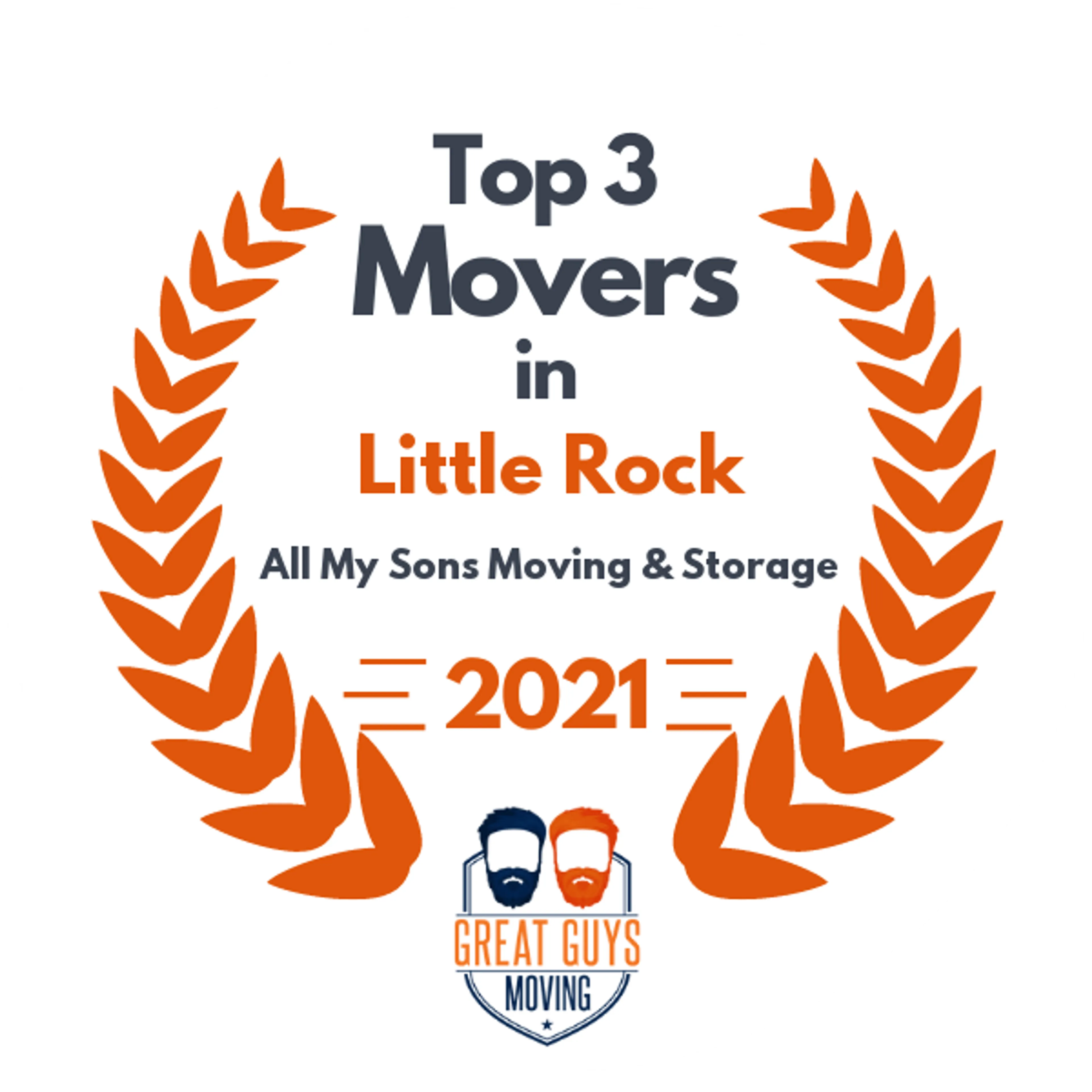 Top 3 Movers in Little Rock, AR 2021 award