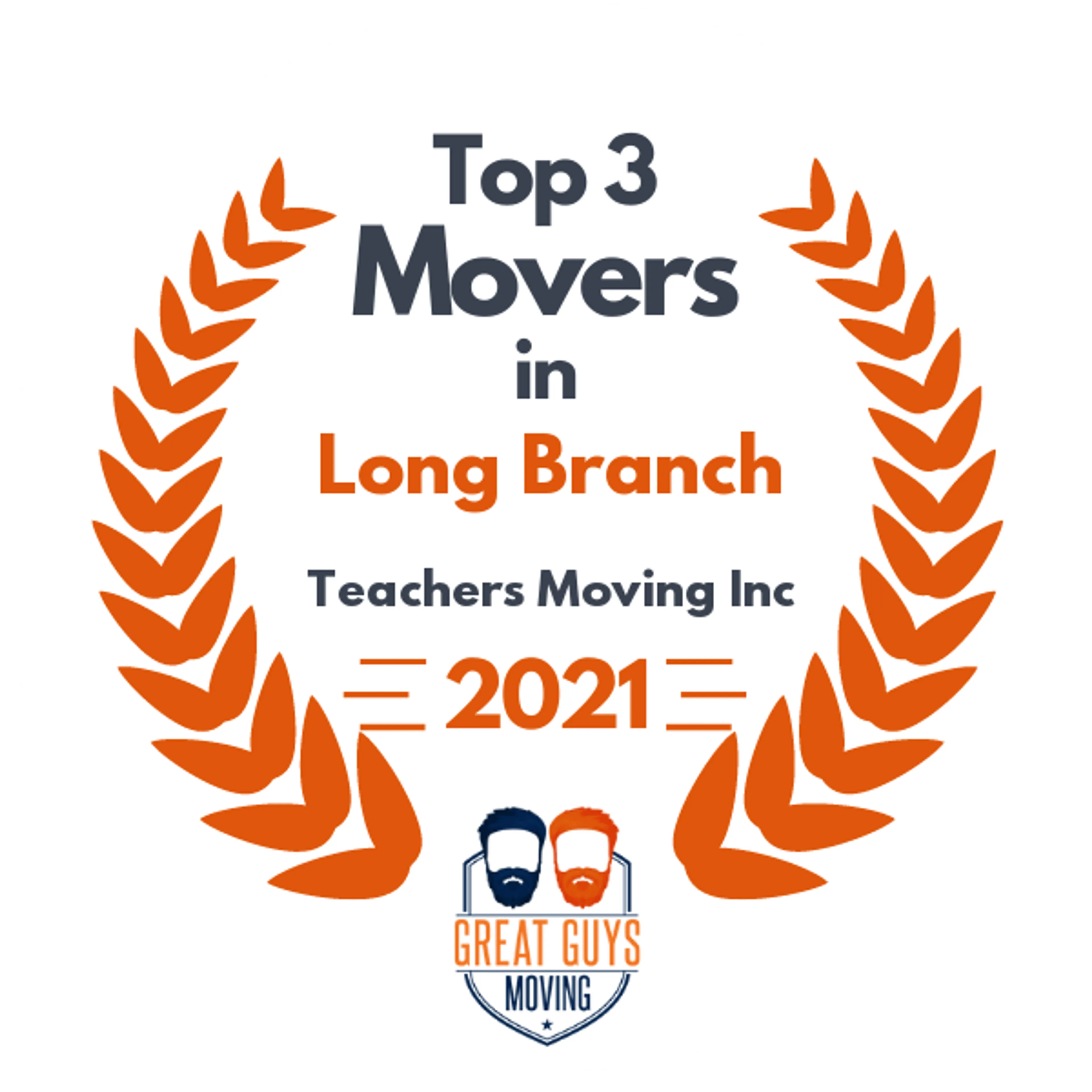 Top 3 Movers in Trenton, NJ 2021 award