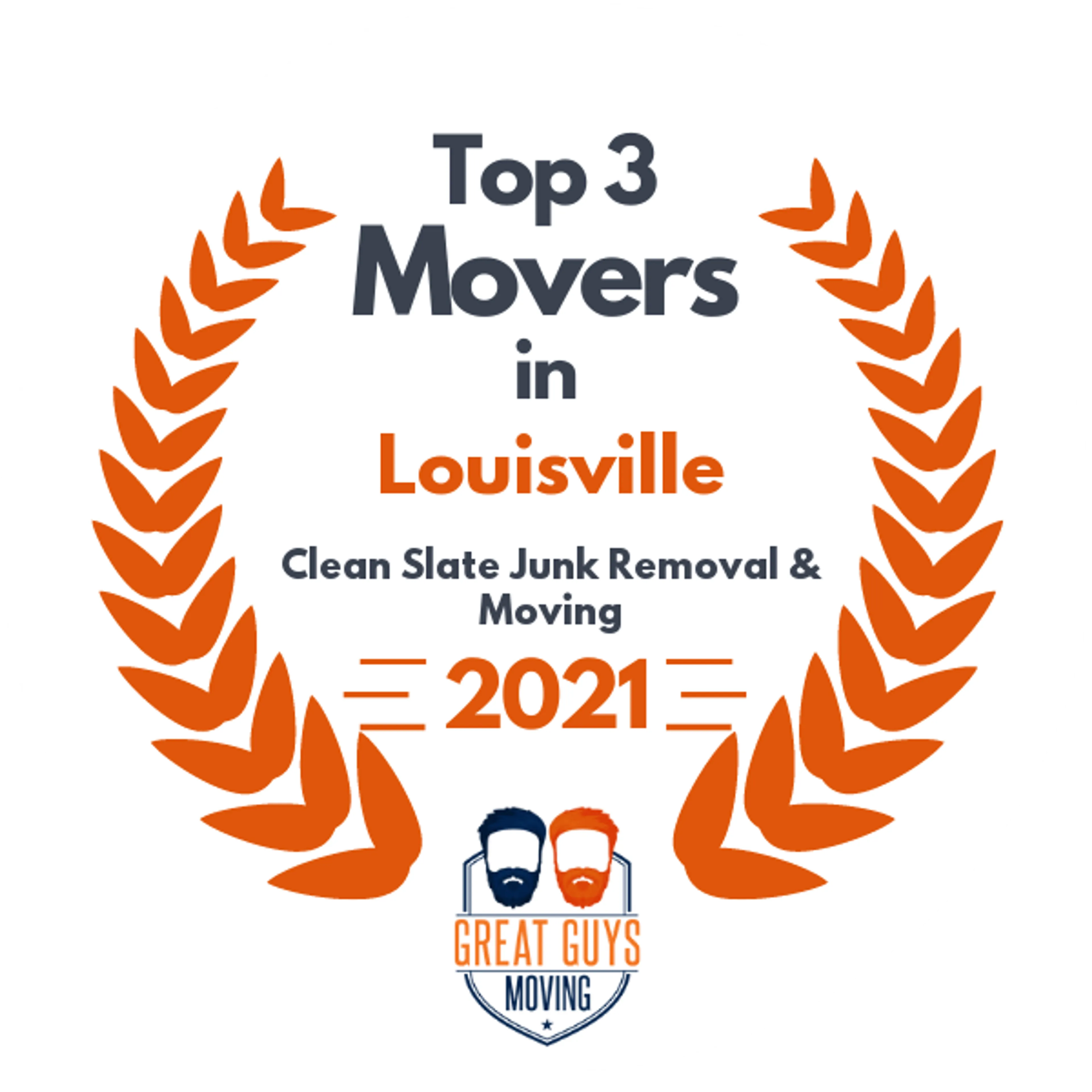 Top 3 Movers in Louisville, KY 2021 award
