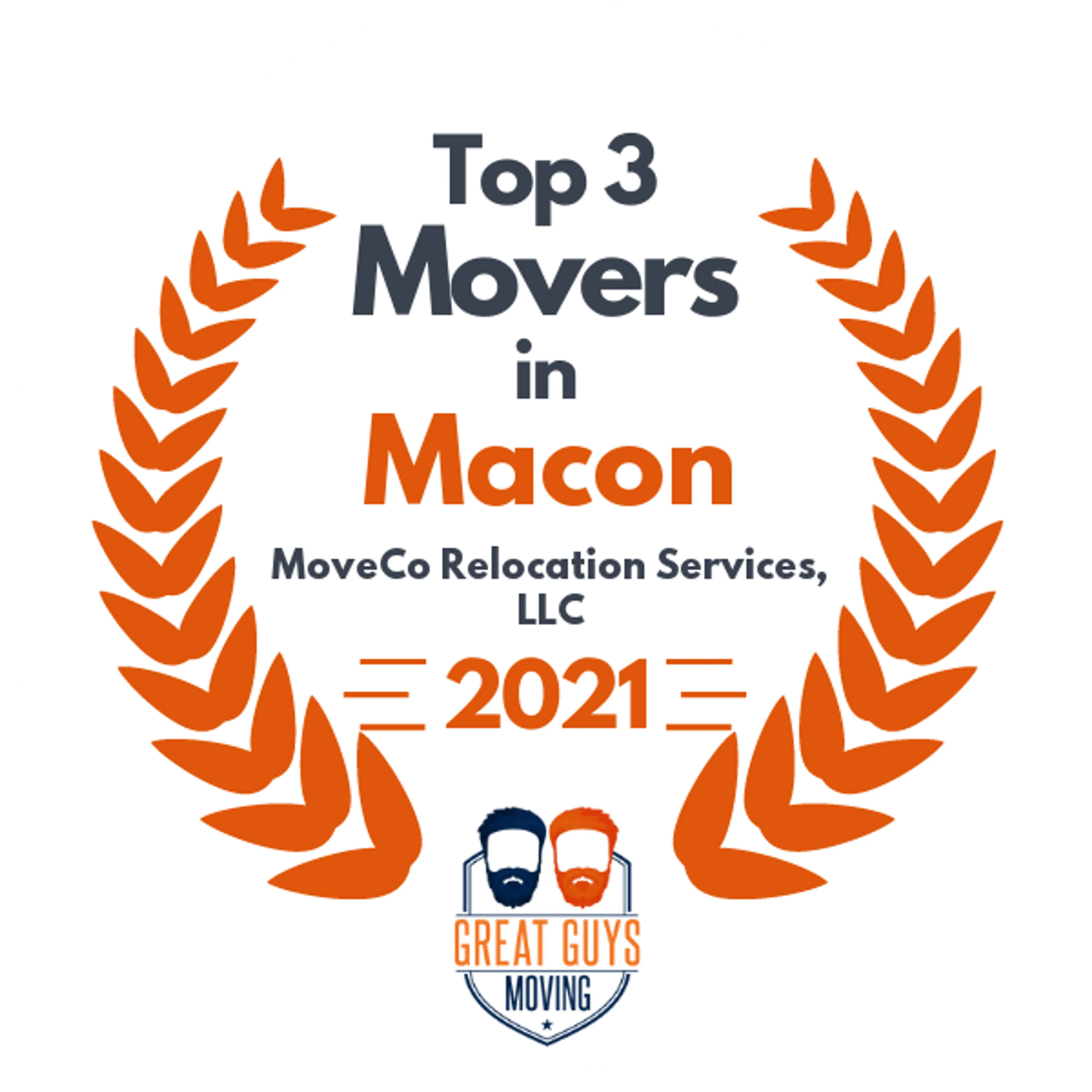 Top 3 Movers in Macon, GA 2021 award