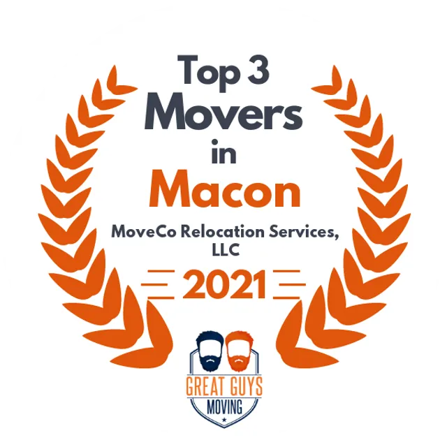 Top 3 Movers in Macon, GA 2021 award