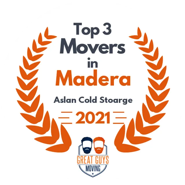 Top 3 Movers in Madera, CA 2021 award