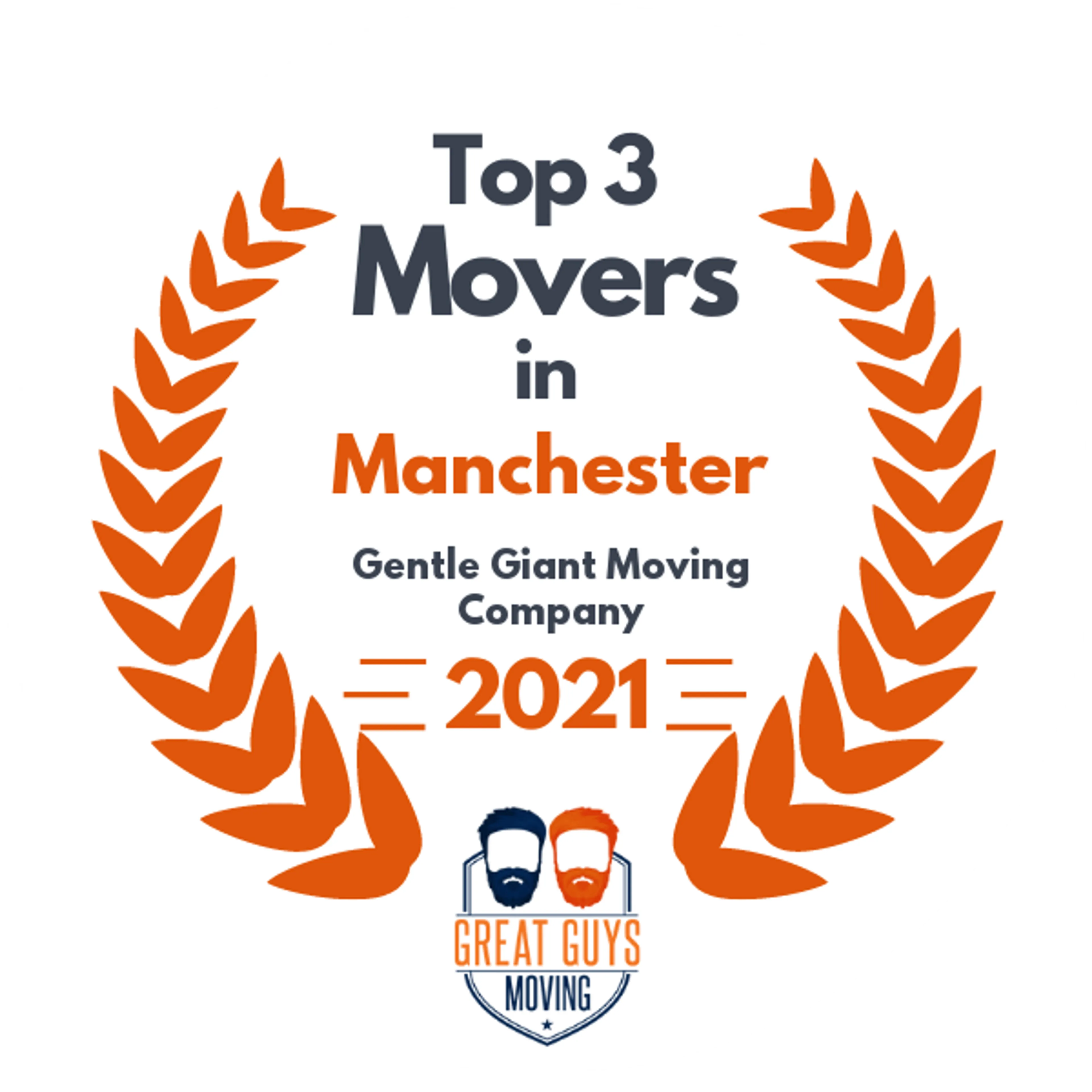 Top 3 Movers in Manchester, NH 2021 award