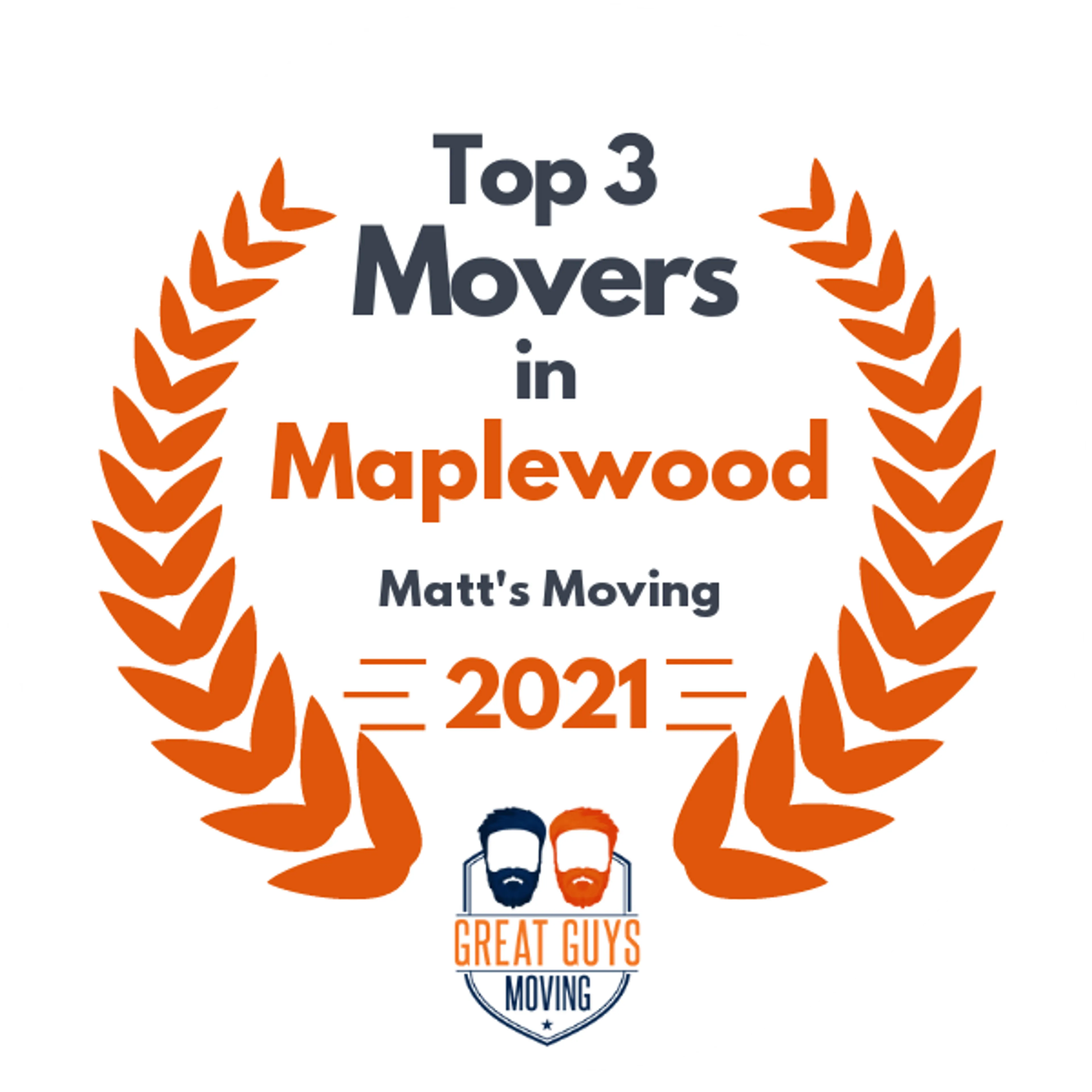 Top 3 Movers in Woodbury, MN 2021 award