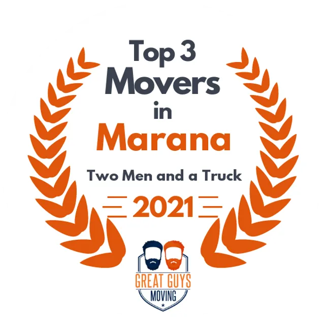 Top 3 Movers in Tucson, AZ 2021 award