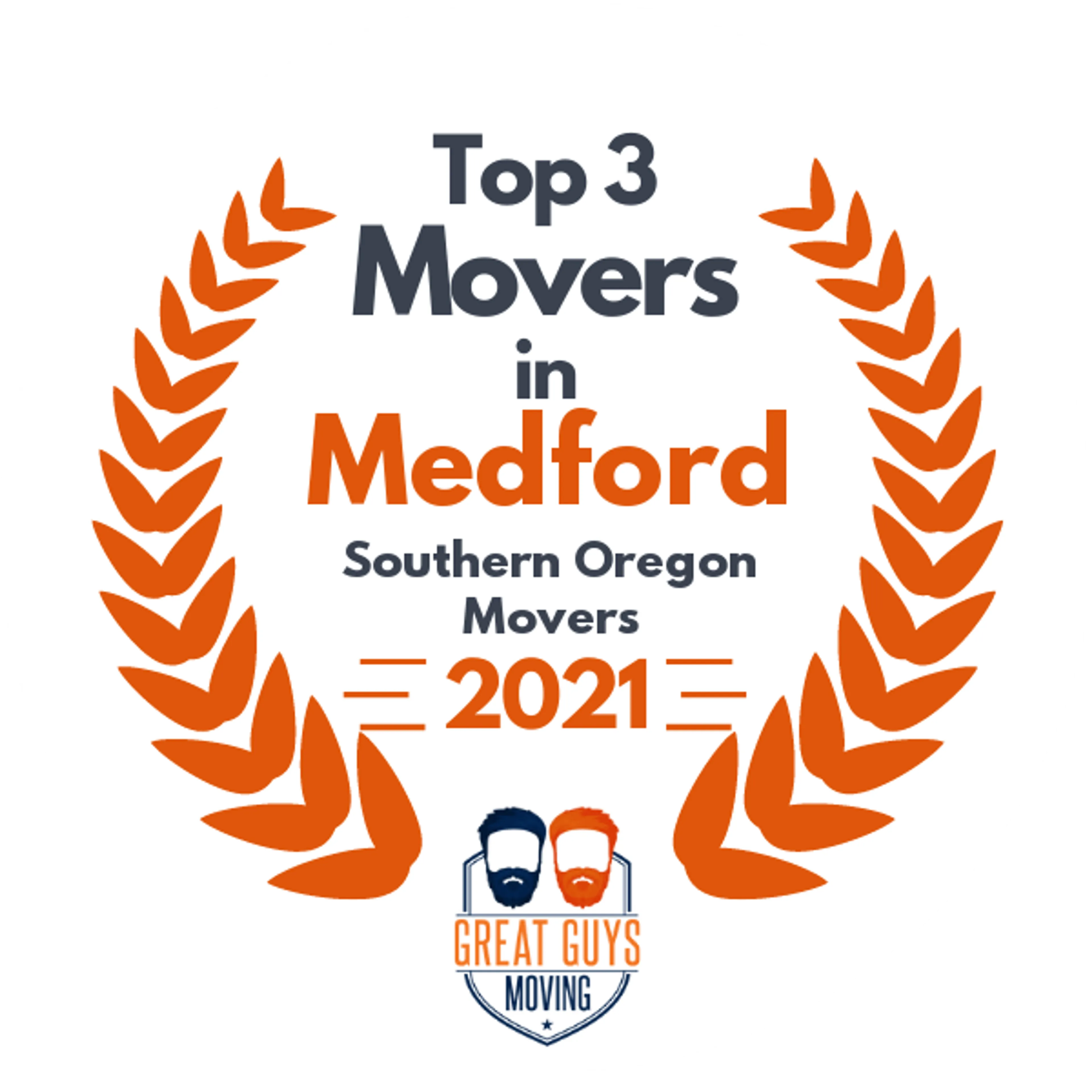 Top 3 Movers in Medford, OR 2021 award