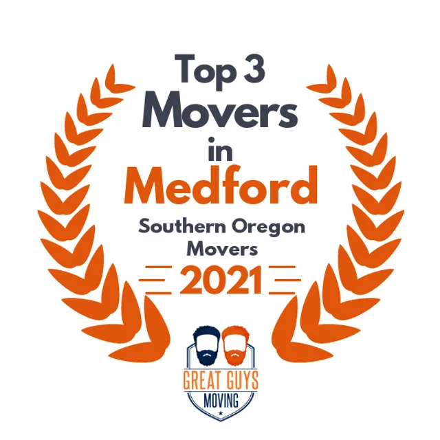 Top 3 Movers in Medford, OR 2021 award