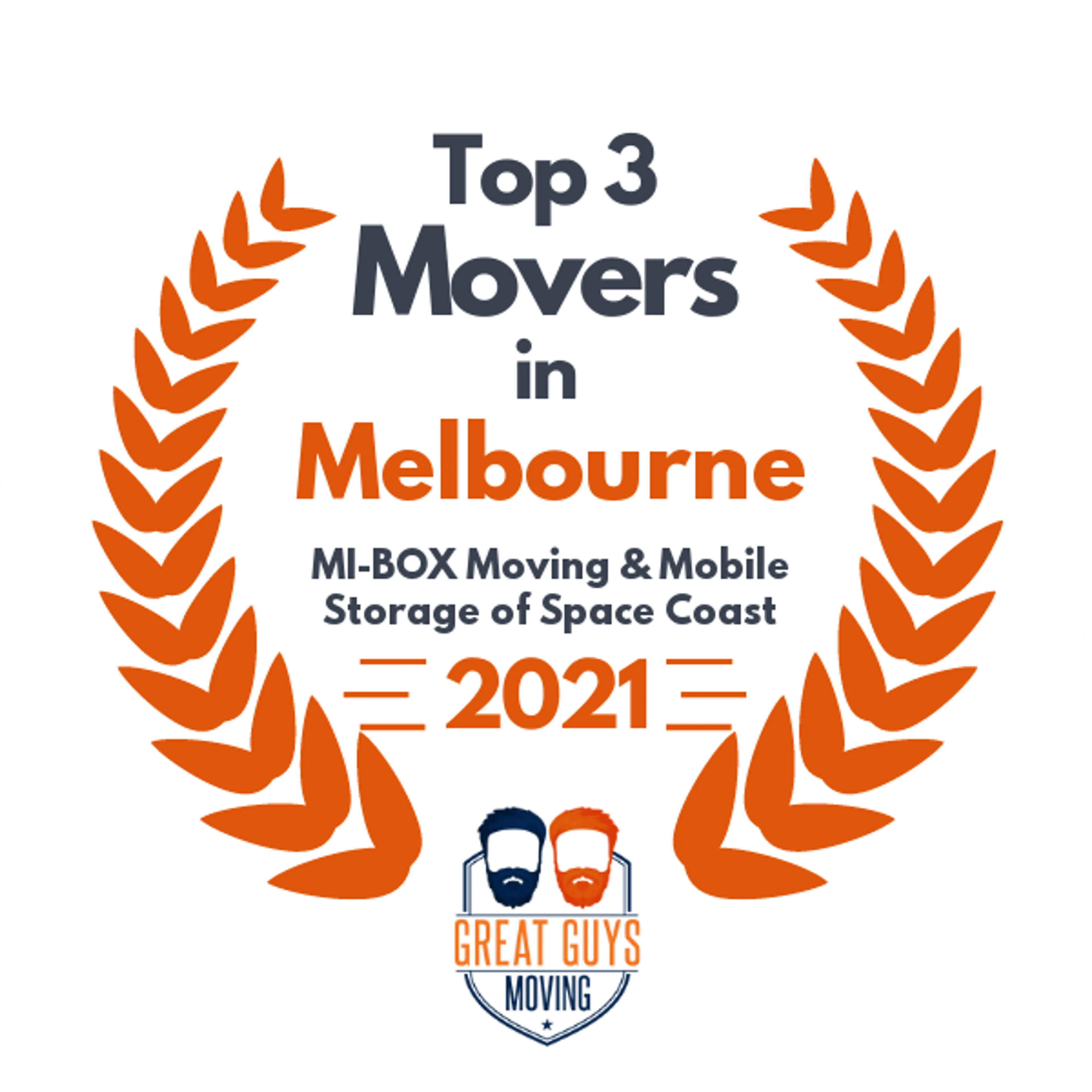 Top 3 Movers in Palm Bay, FL 2021 award