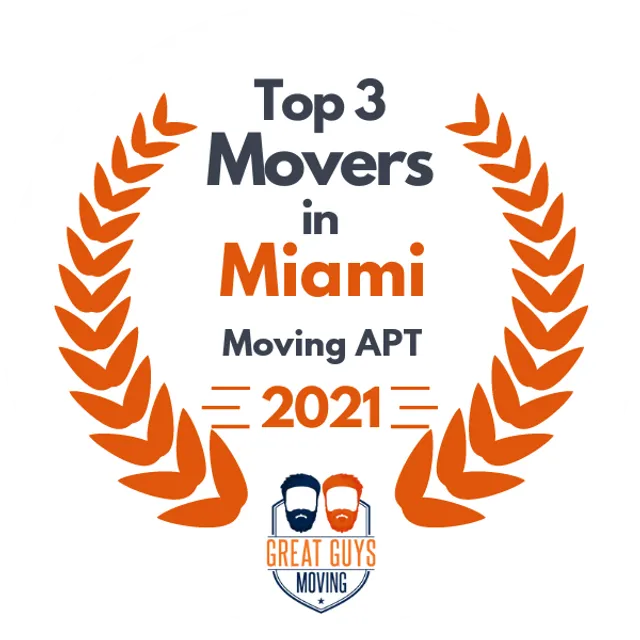 Top 3 Movers in Miami, FL 2021 award