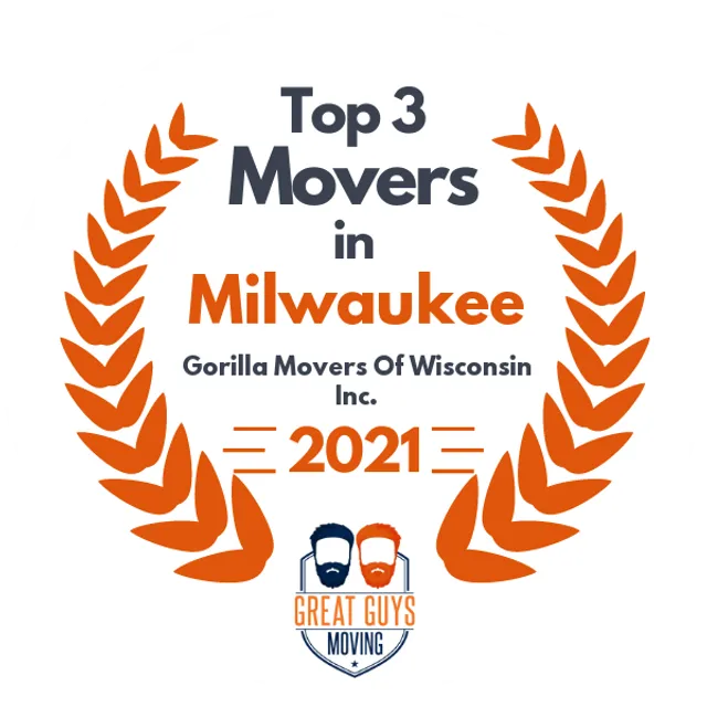 Top 3 Movers in Milwaukee, WI 2021 award