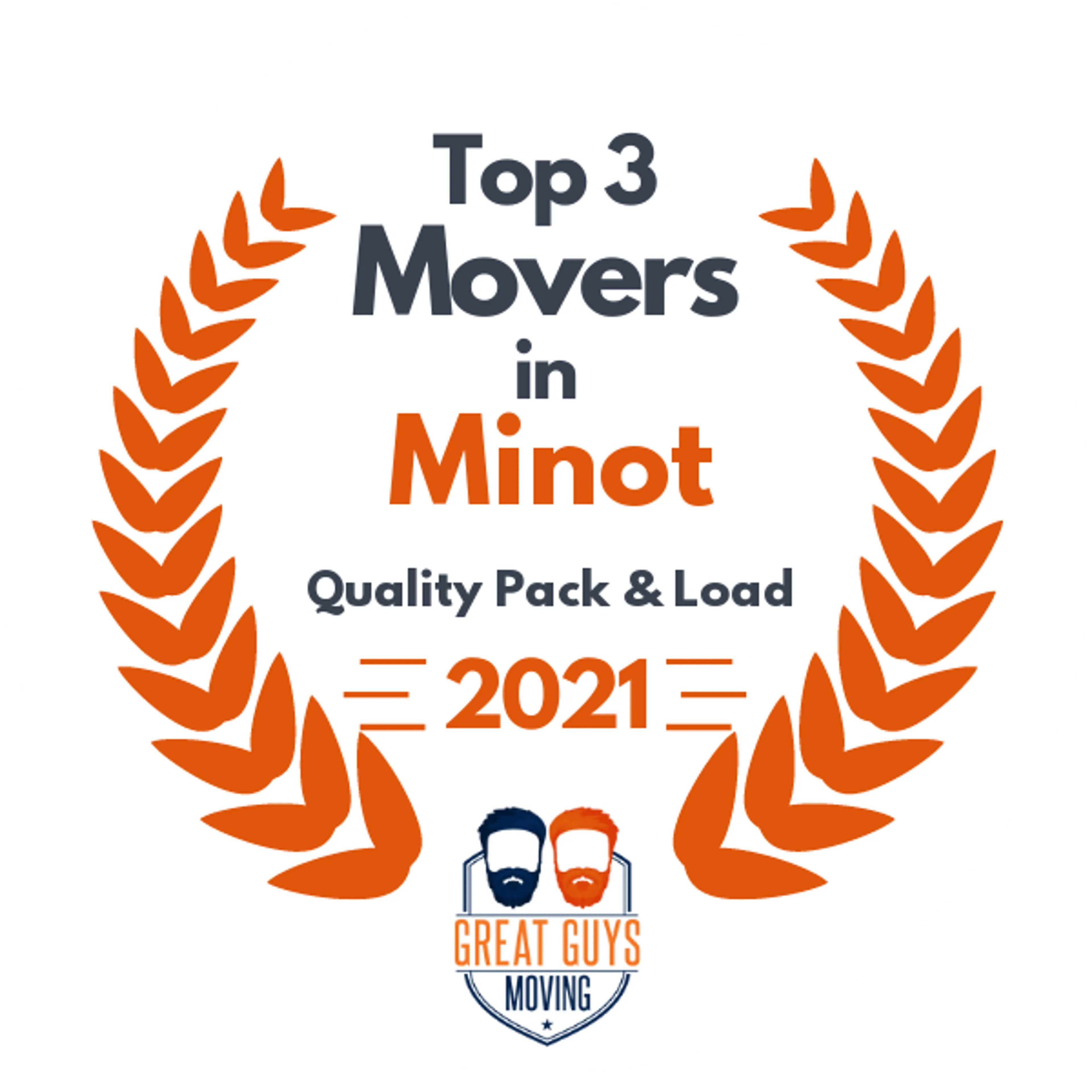 Top 3 Movers in New Town, ND 2021 award