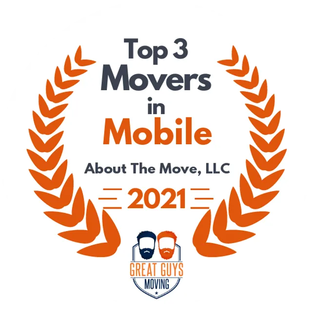 Top 3 Movers in Mobile, AL 2021 award