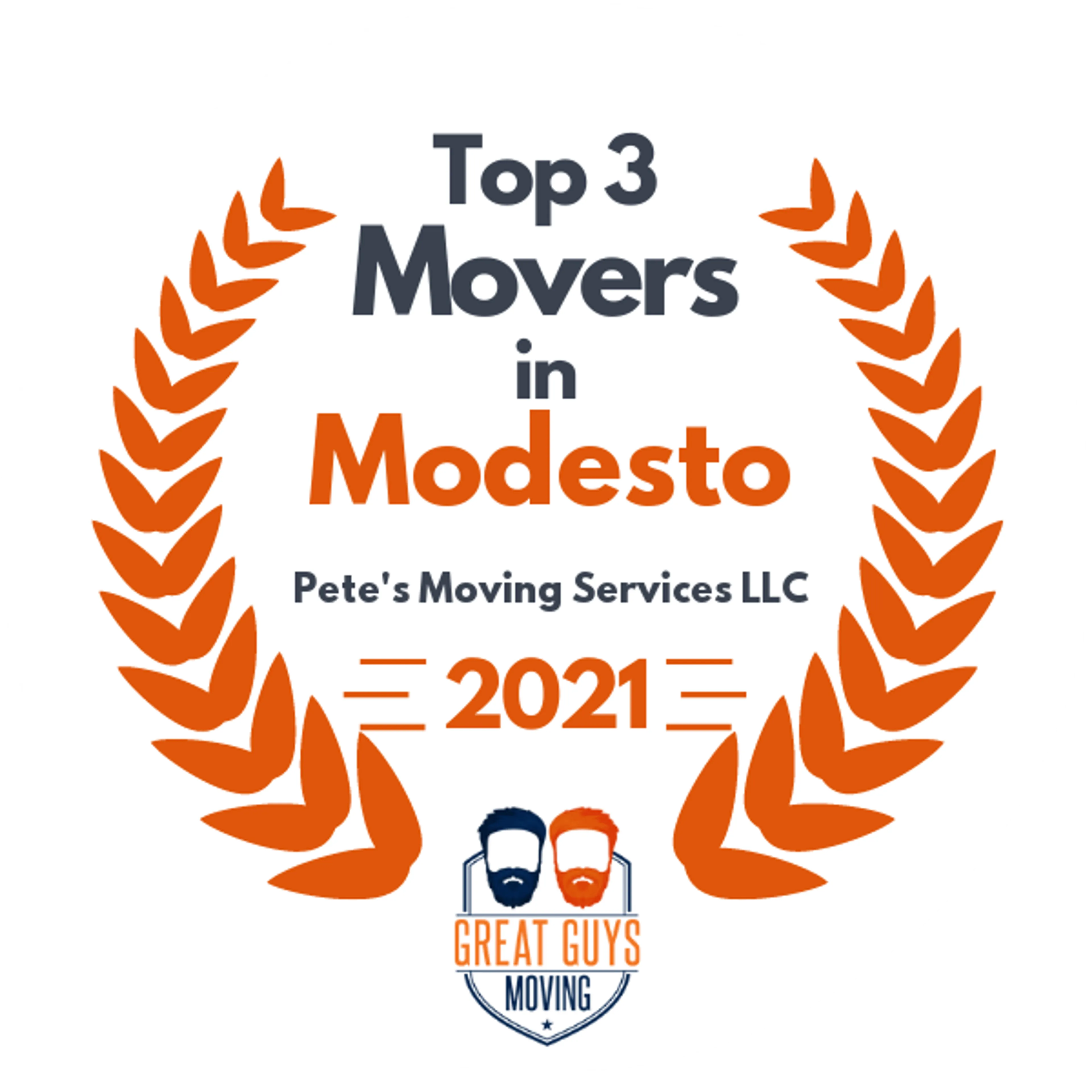 Top 3 Movers in Fresno, CA 2021 award