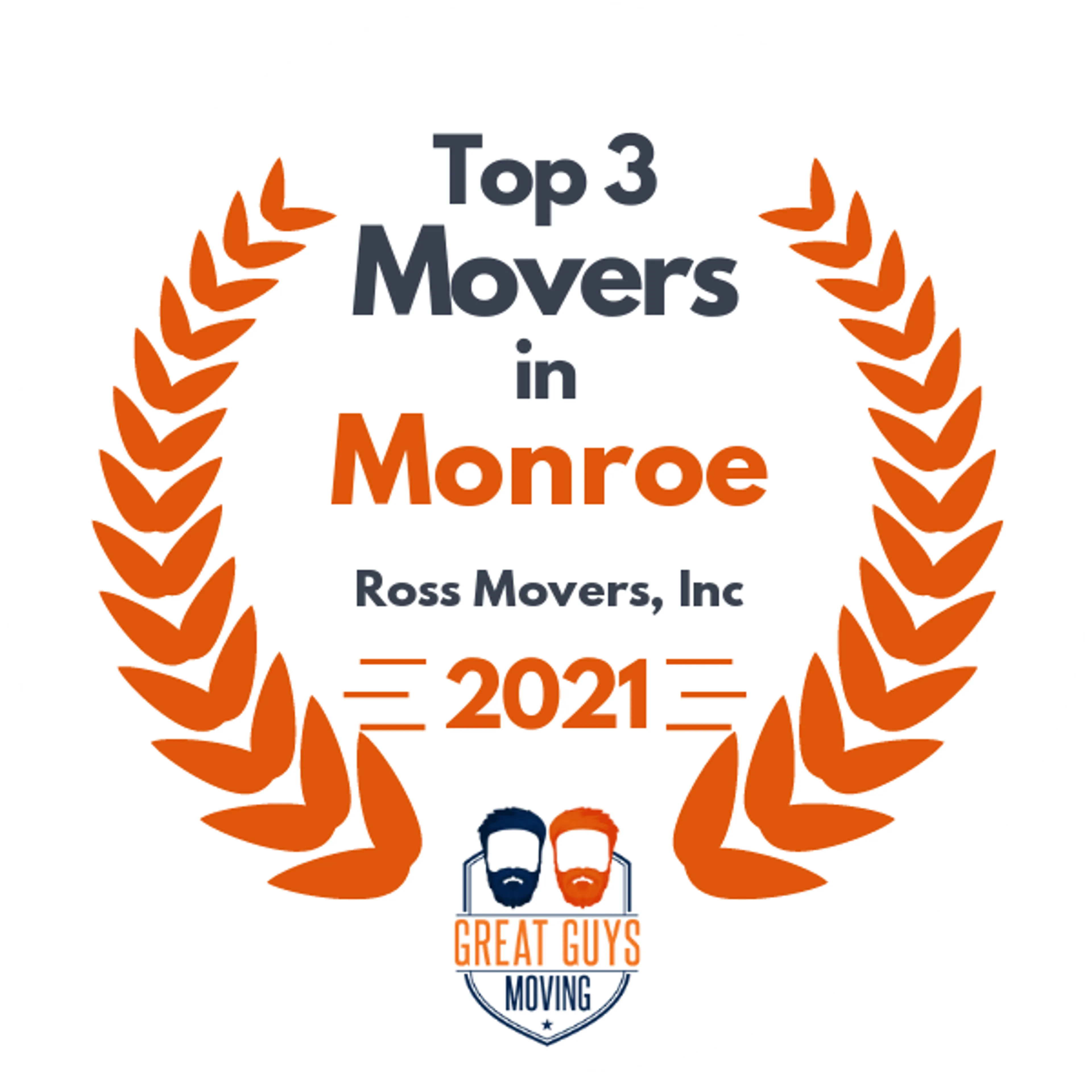 Top 3 Movers in Monroe, LA 2021 award