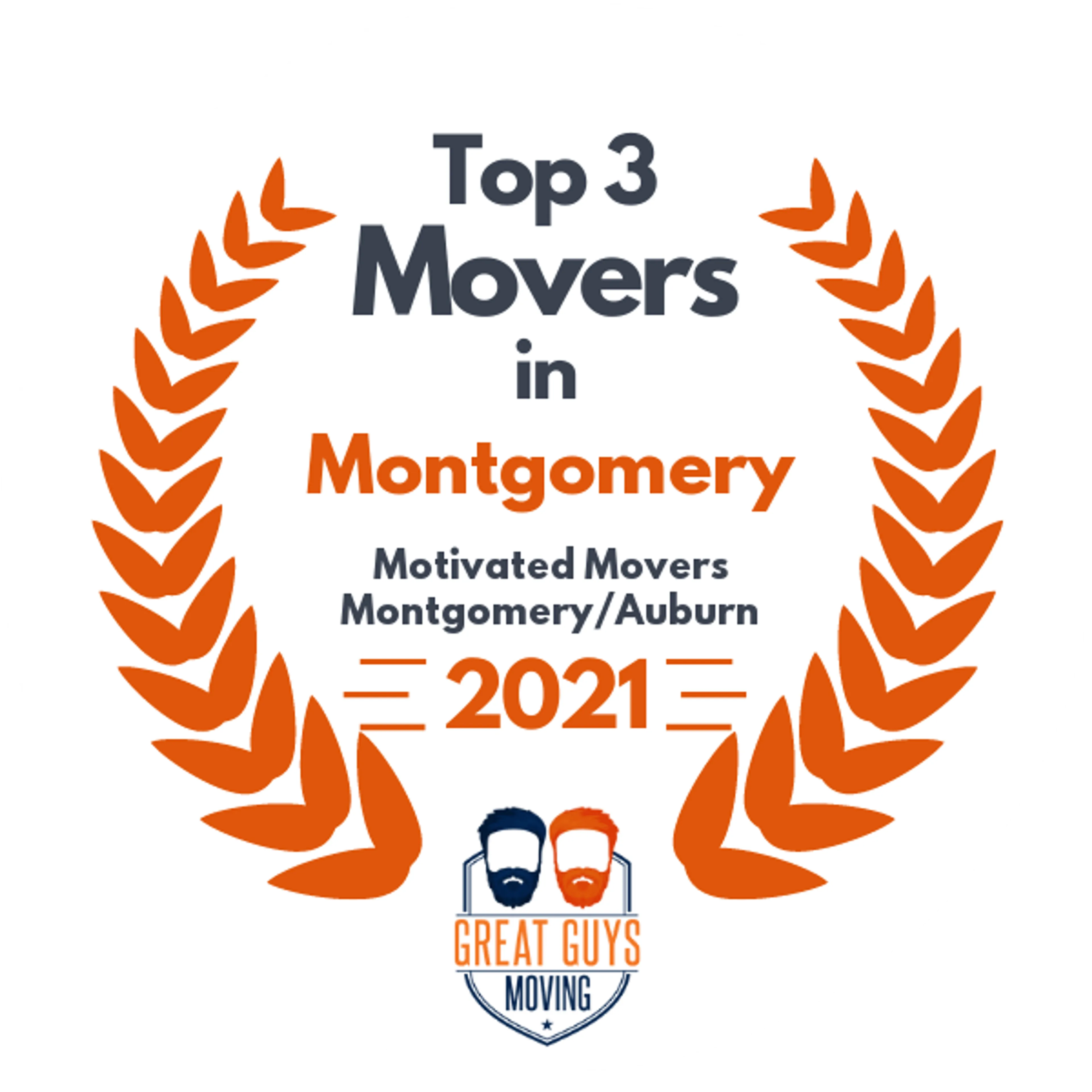 Top 3 Movers in Montgomery, AL 2021 award
