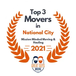 top 3 ranked movers in national city 2021 mission minded moving hauling image